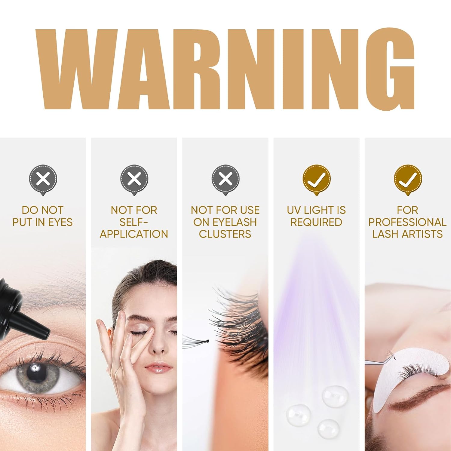 FLUFFBERRY UV Glue for Eyelash Extensions 1 Sec Drying Time