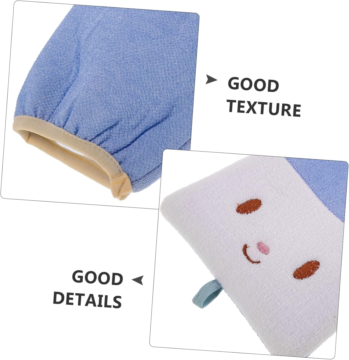 JOINPAYA Dual Sided Bath Mitt for Exfoliation and Cleansing