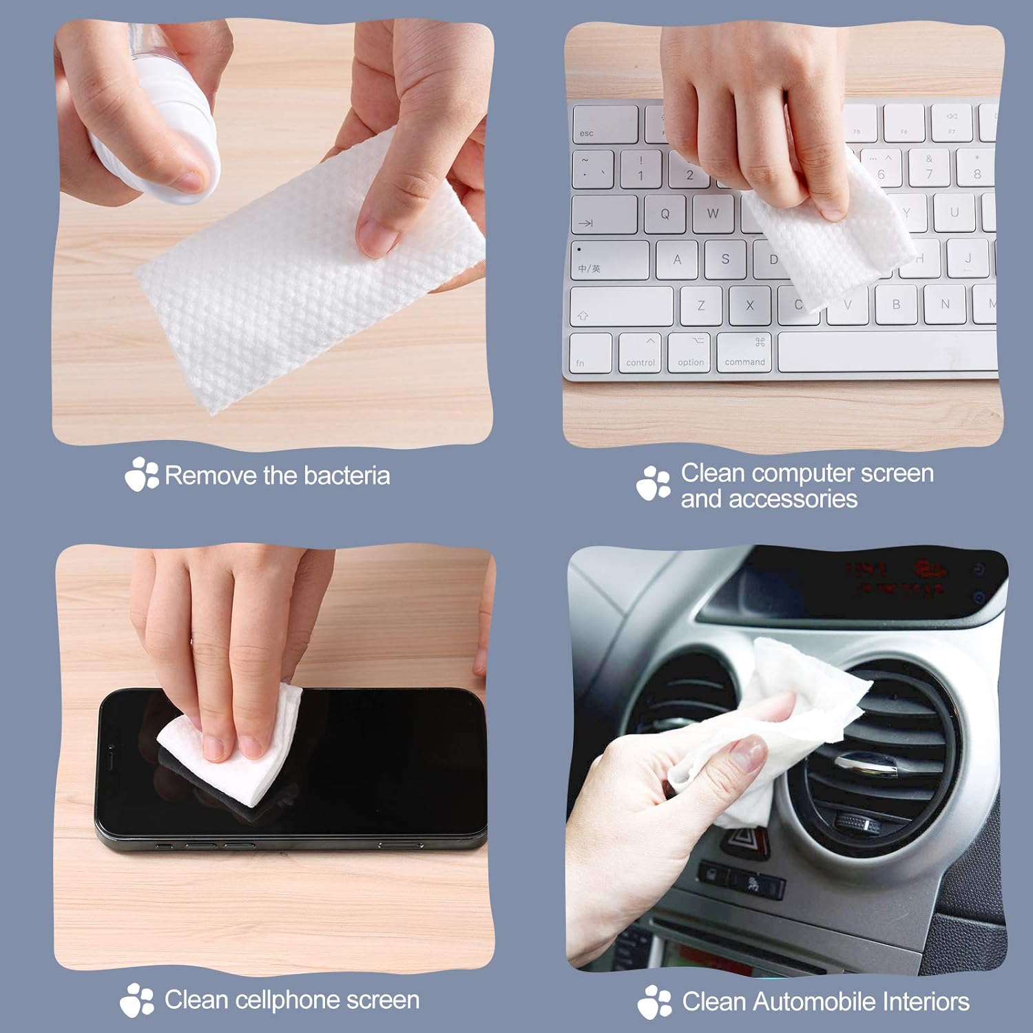 Upgraded Disposable Face Cloths 2 Pack - Thick Soft for Sensitive Skin