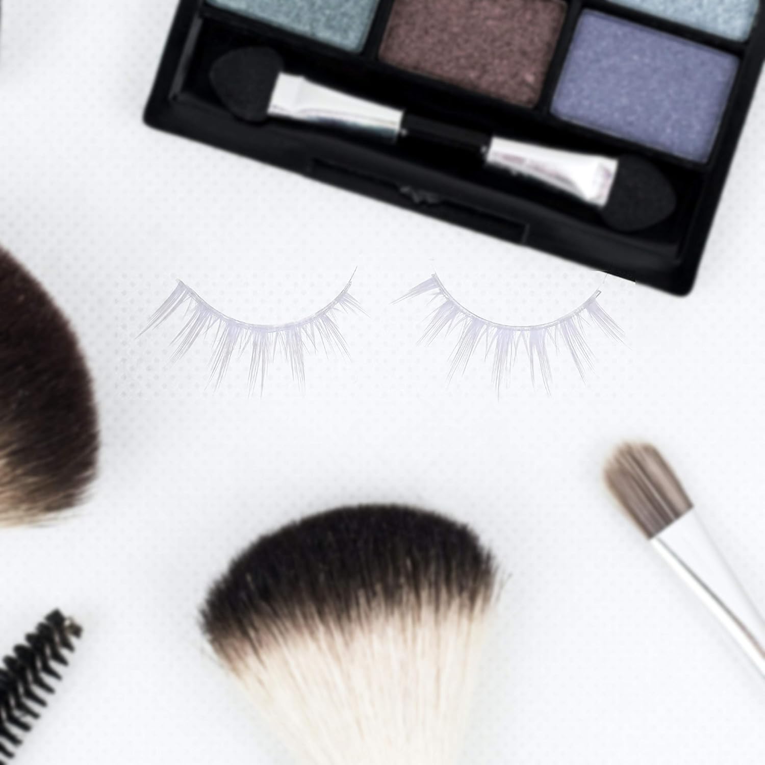 Kare Kind White False Eyelashes - 2 Pairs Lightweight Natural Looking