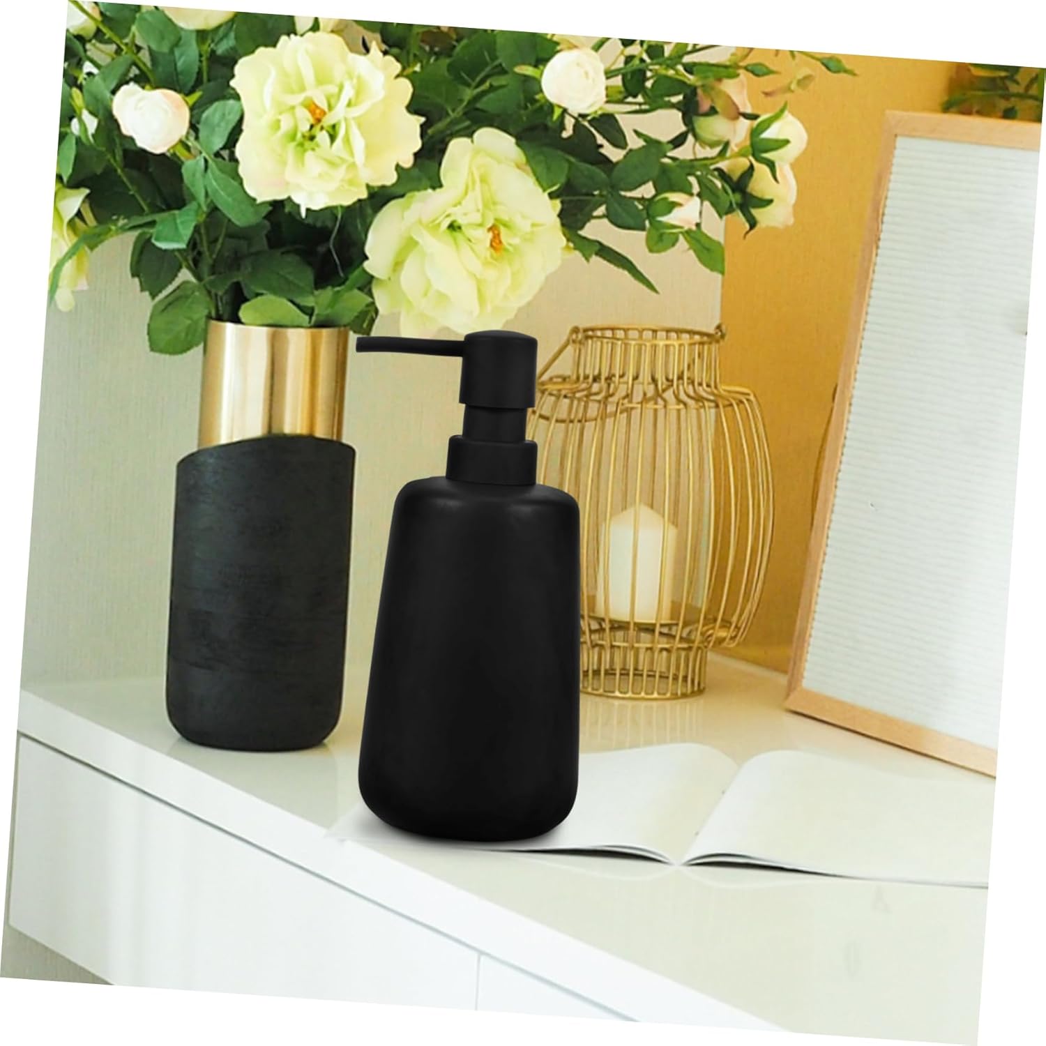 PartyKindom Refillable Pump Soap Dispenser for Shampoo Lotion Dish Soap