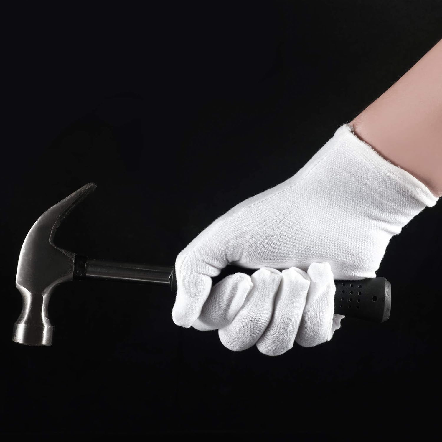 3 Pairs White Cotton Gloves for Dry Hands Eczema Relief