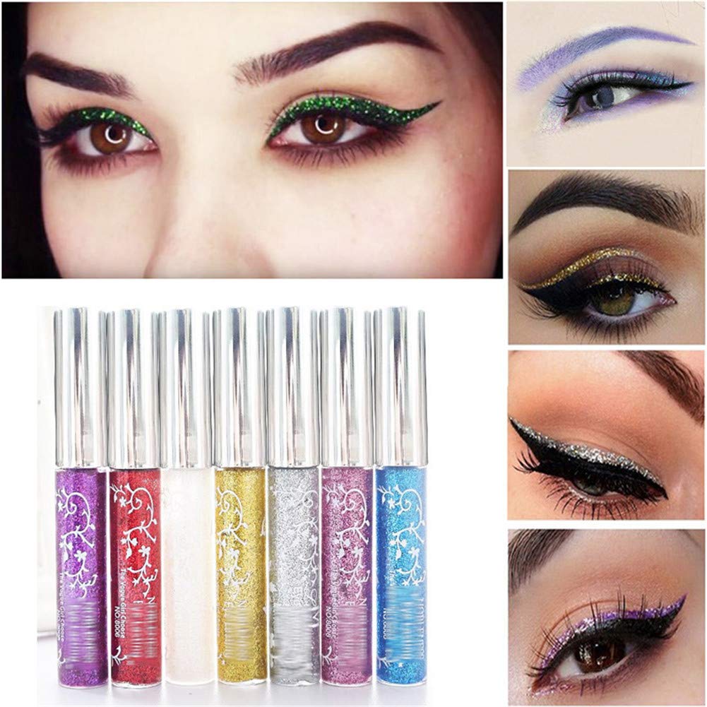 Drasawee Colorful Waterproof Glittering Eyeliner Purple