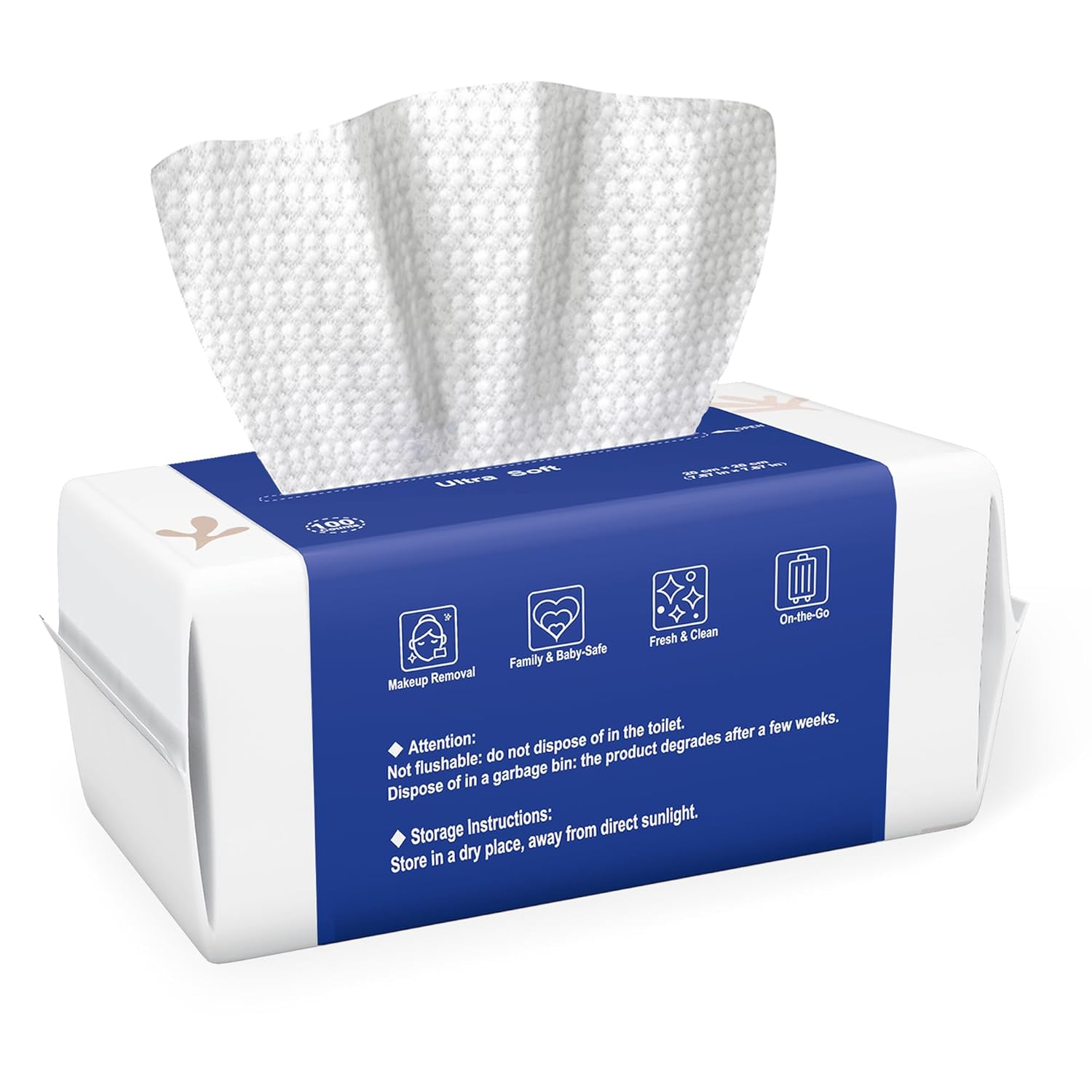 Ourmed Life 100 Count Biodegradable Face Towels