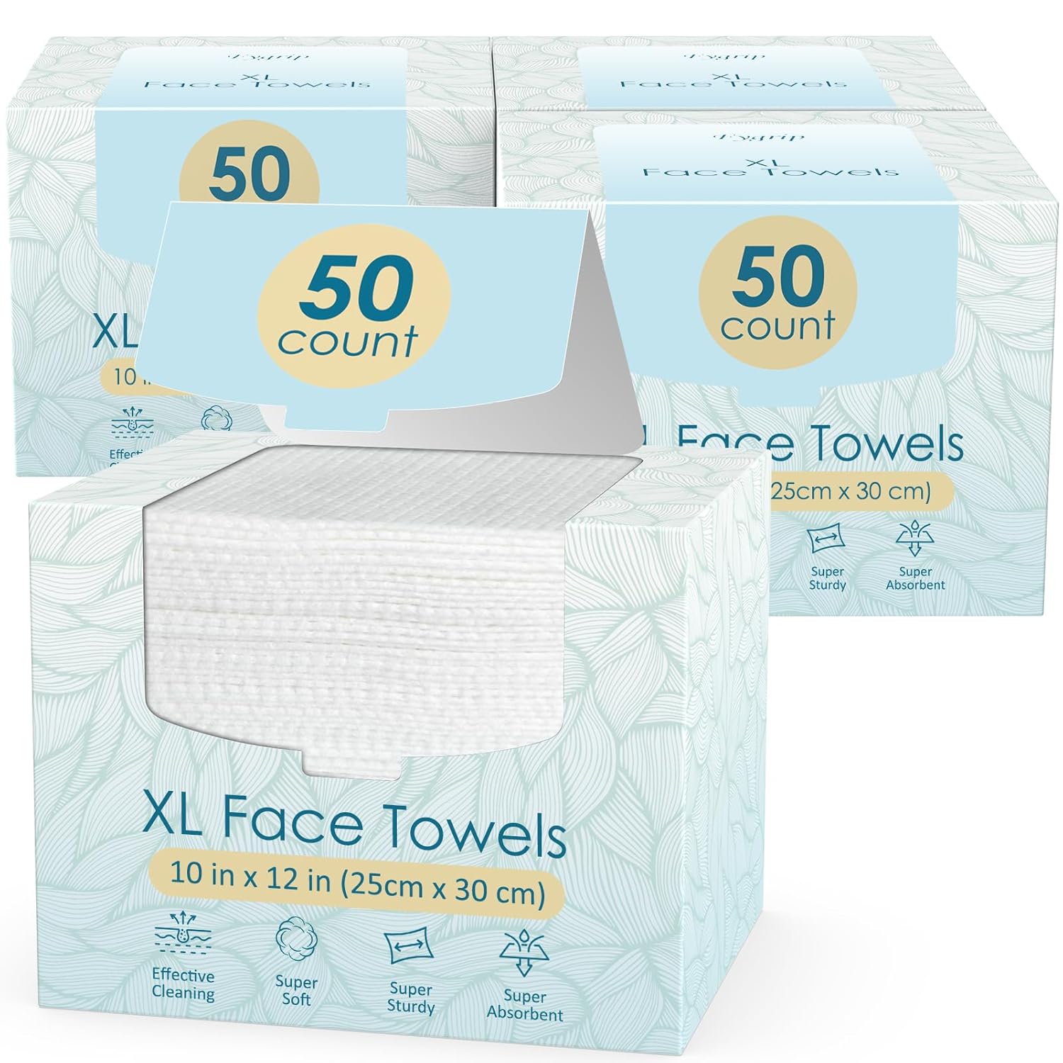 FYGRIP 200 Count XL Face Towels 10 x 12