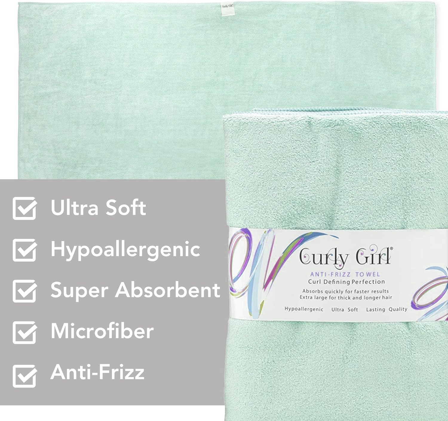 Curly Girl Microfiber Hair Towel for Women