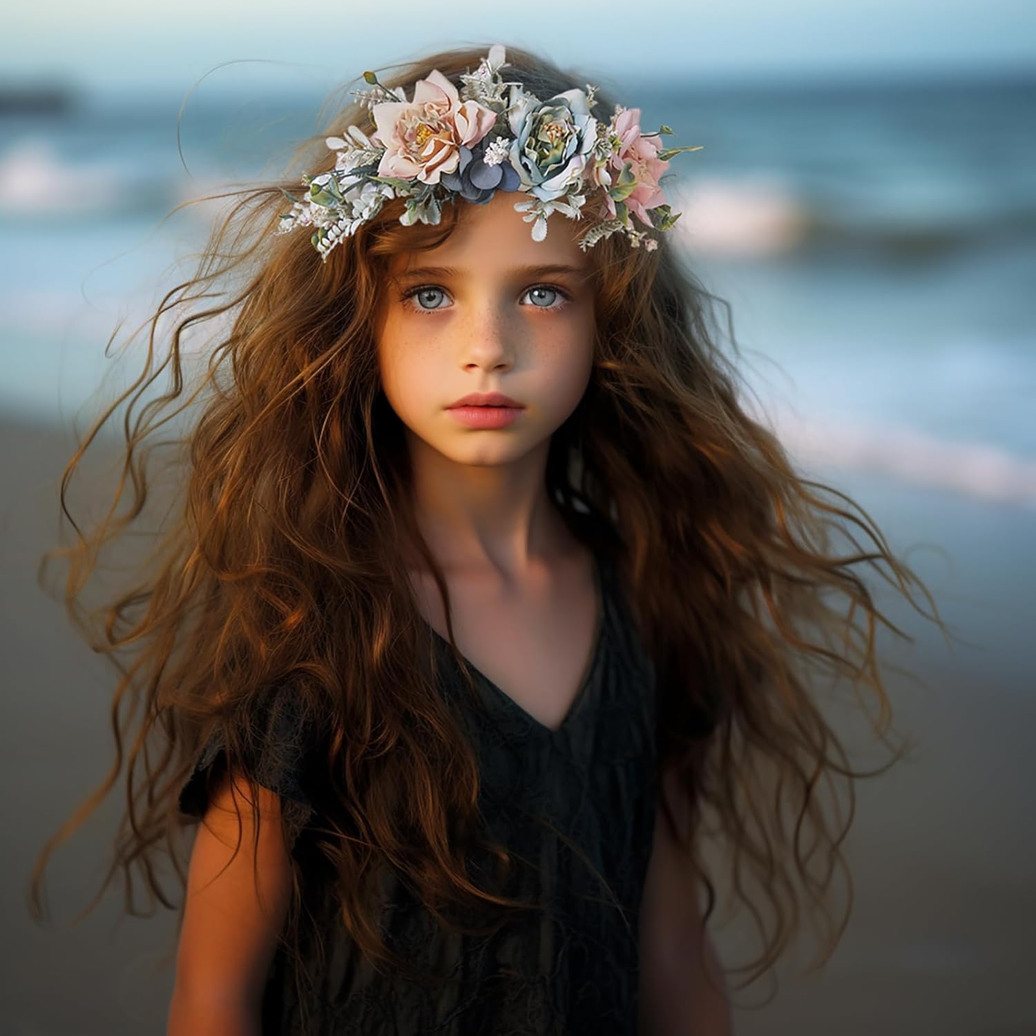 Vivivalue Fairy Flower Crown Headband for Women Girls