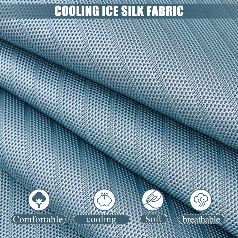 Cooling Massage Bed Cover with Face Hole and Elastic Bands 1