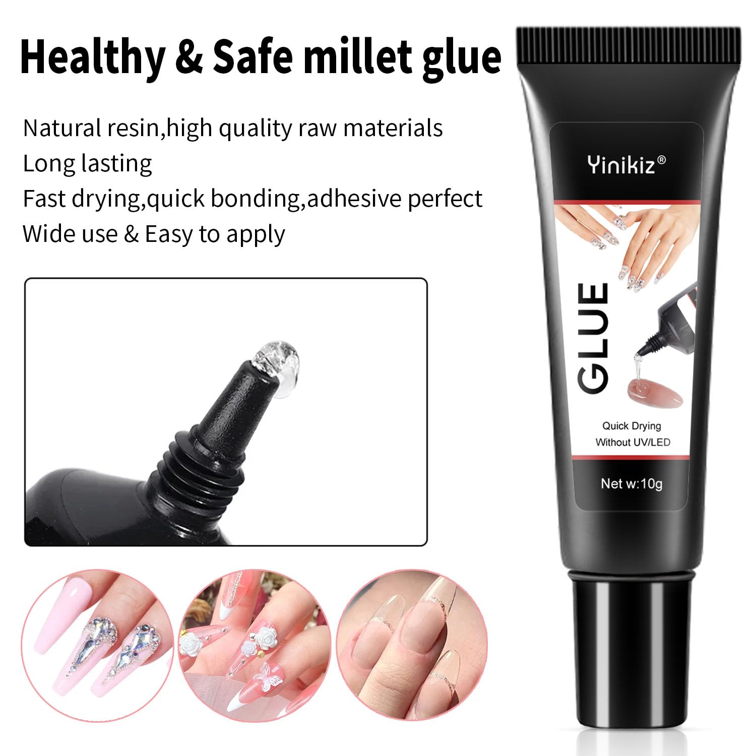Wumawu Nail Glue Gel with Remover 10g 10ml Set