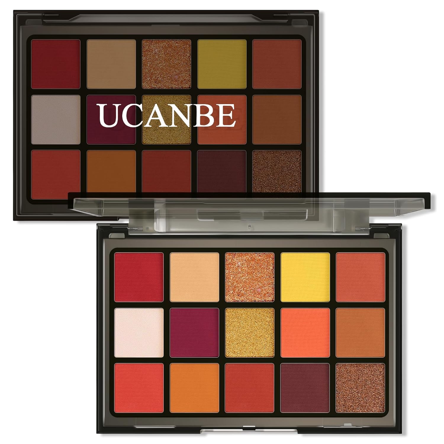 UCANBE Orange Eyeshadow Palette 15 Colors