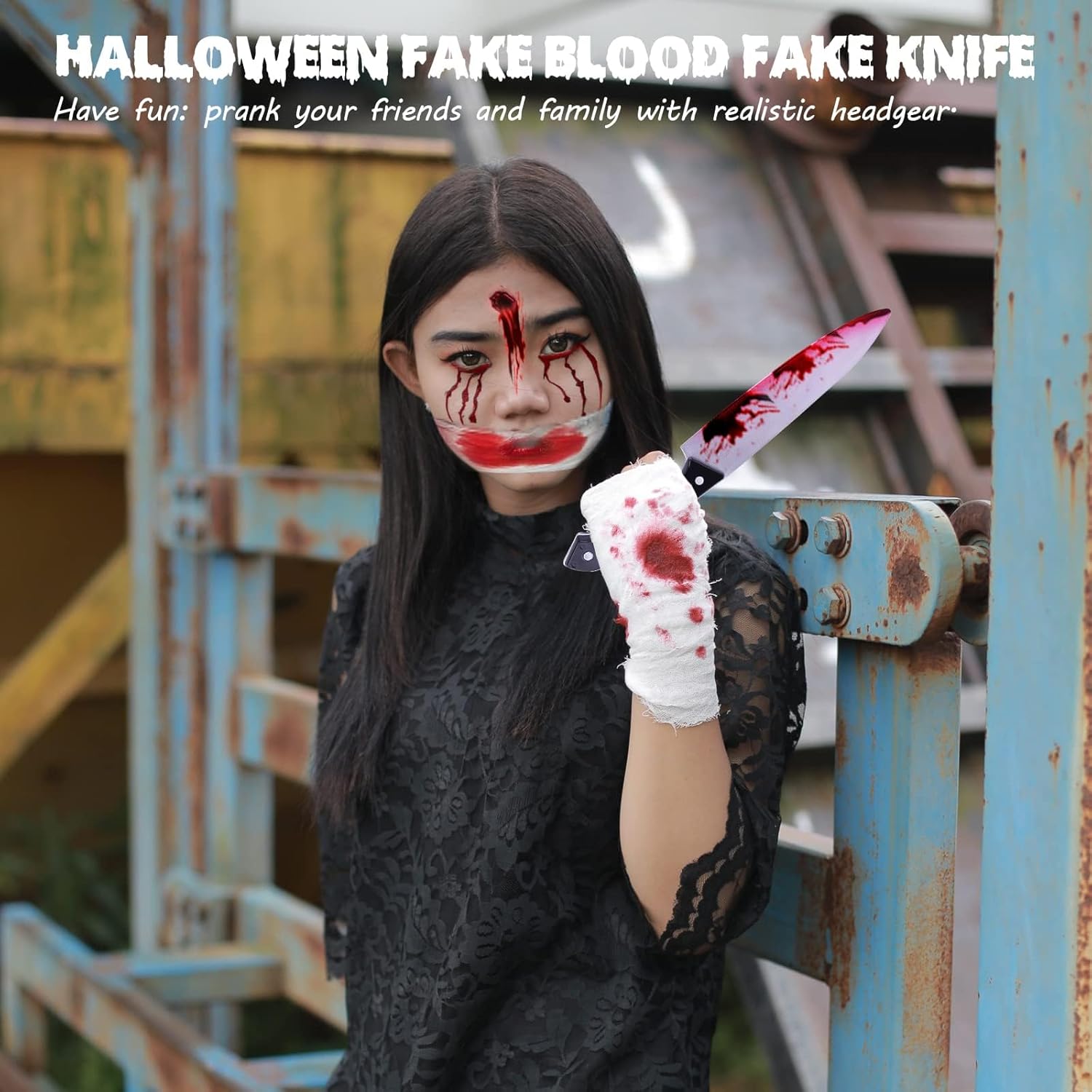 18 Pcs Halloween Fake Knife Costume Props Set