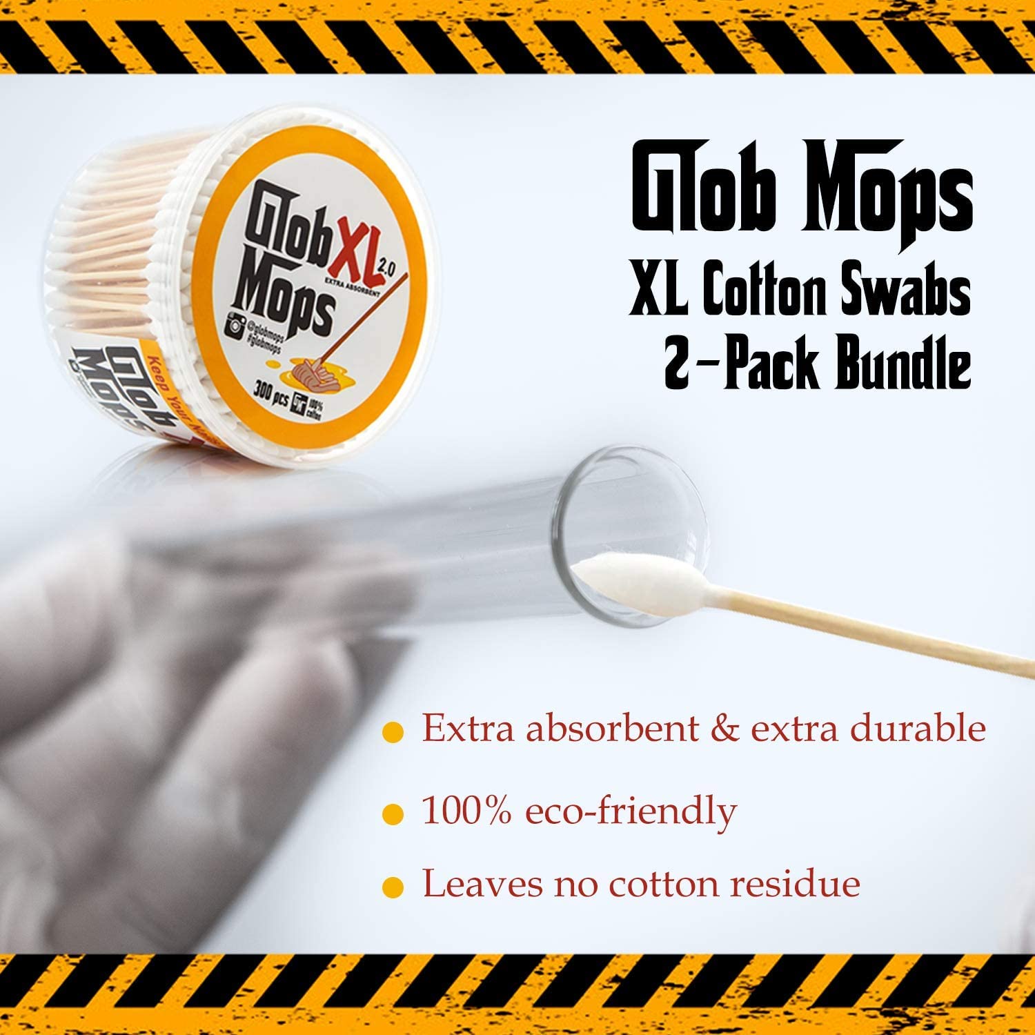 Glob Mops XL Cotton Swabs 20 - Extra Absorbent