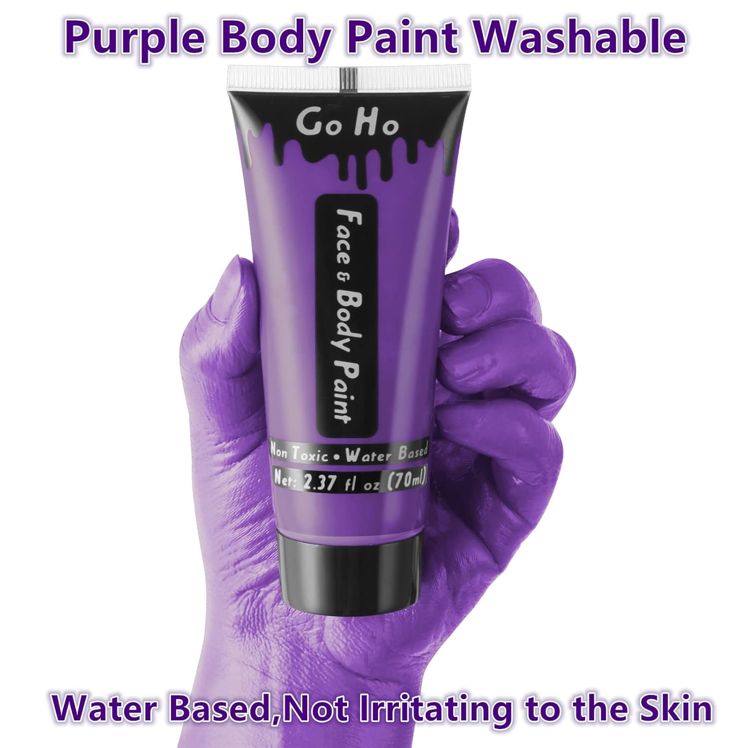 Go Ho Purple Washable Body Paint 237 oz