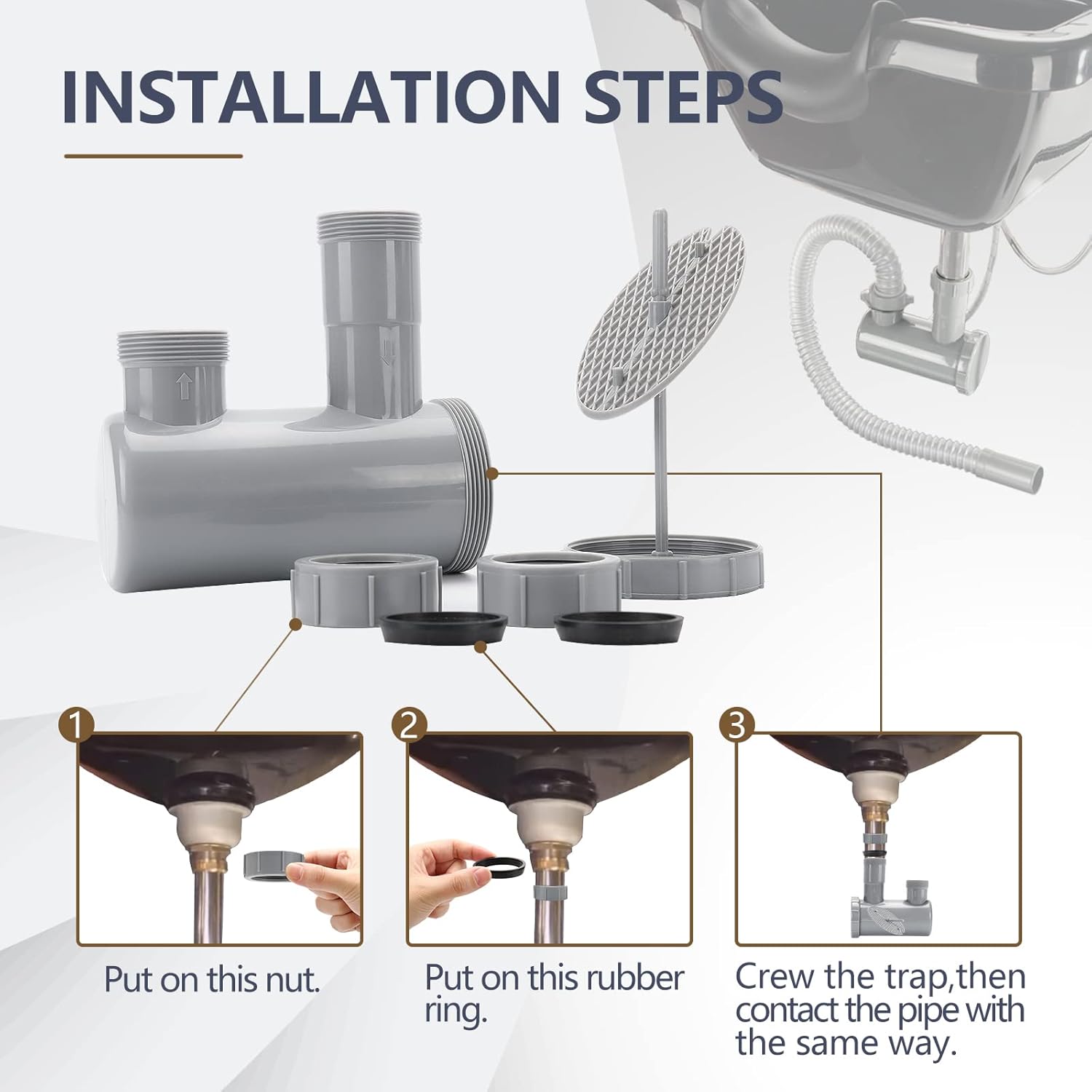 LukLoy Salon Hair Trap for Shampoo Bowl Sink