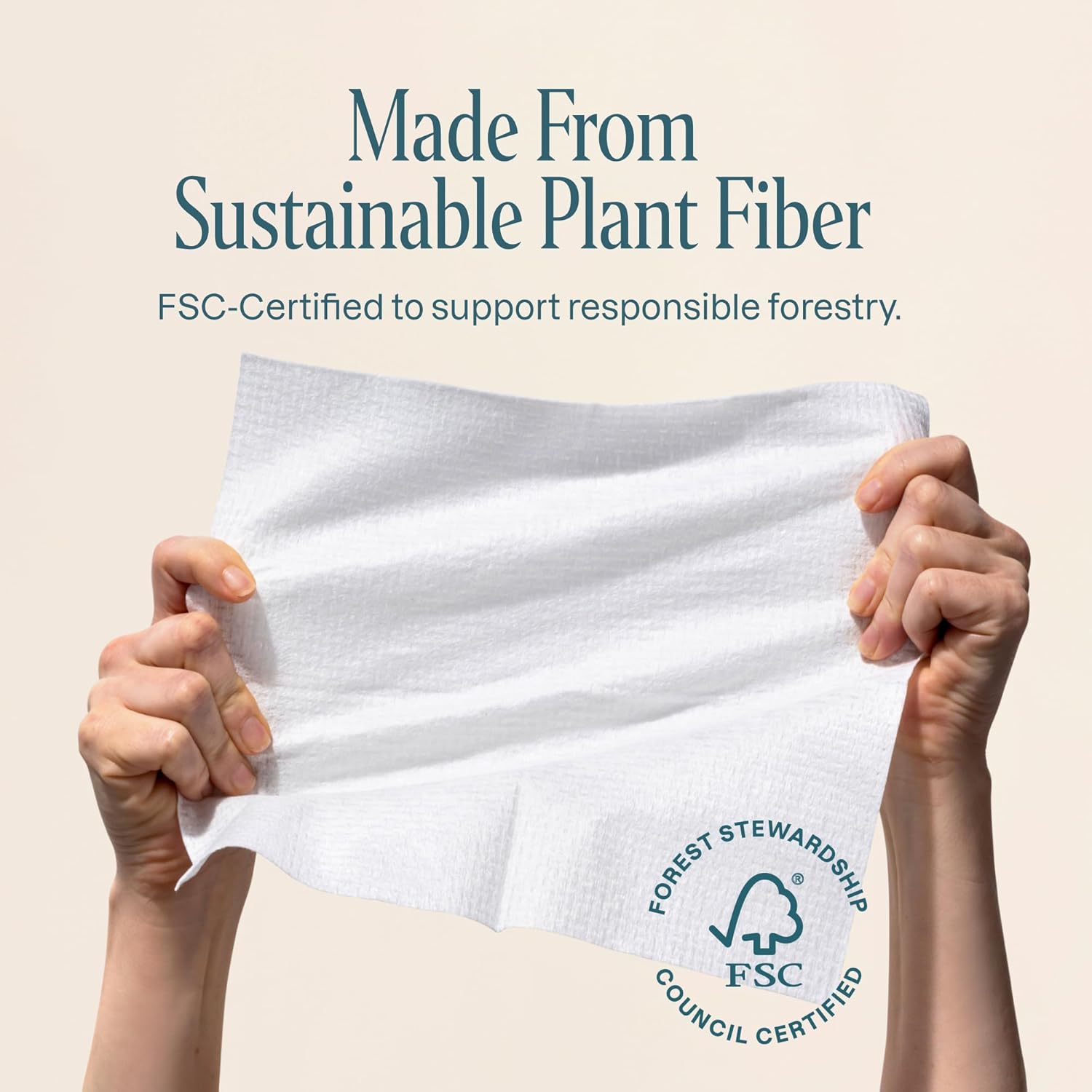 Cliganic Ultra-Absorbent Face Towels 50 Ct