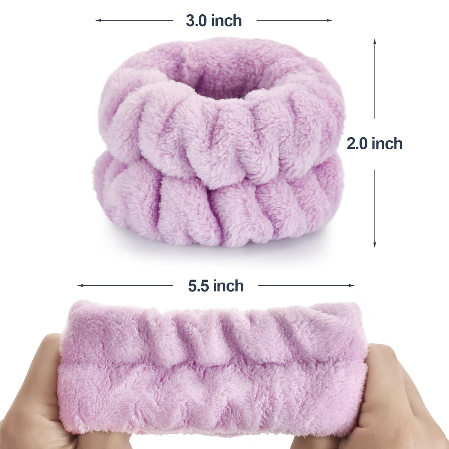 Dorbetar 8 Pcs Wrist Towels for Face Washing 1
