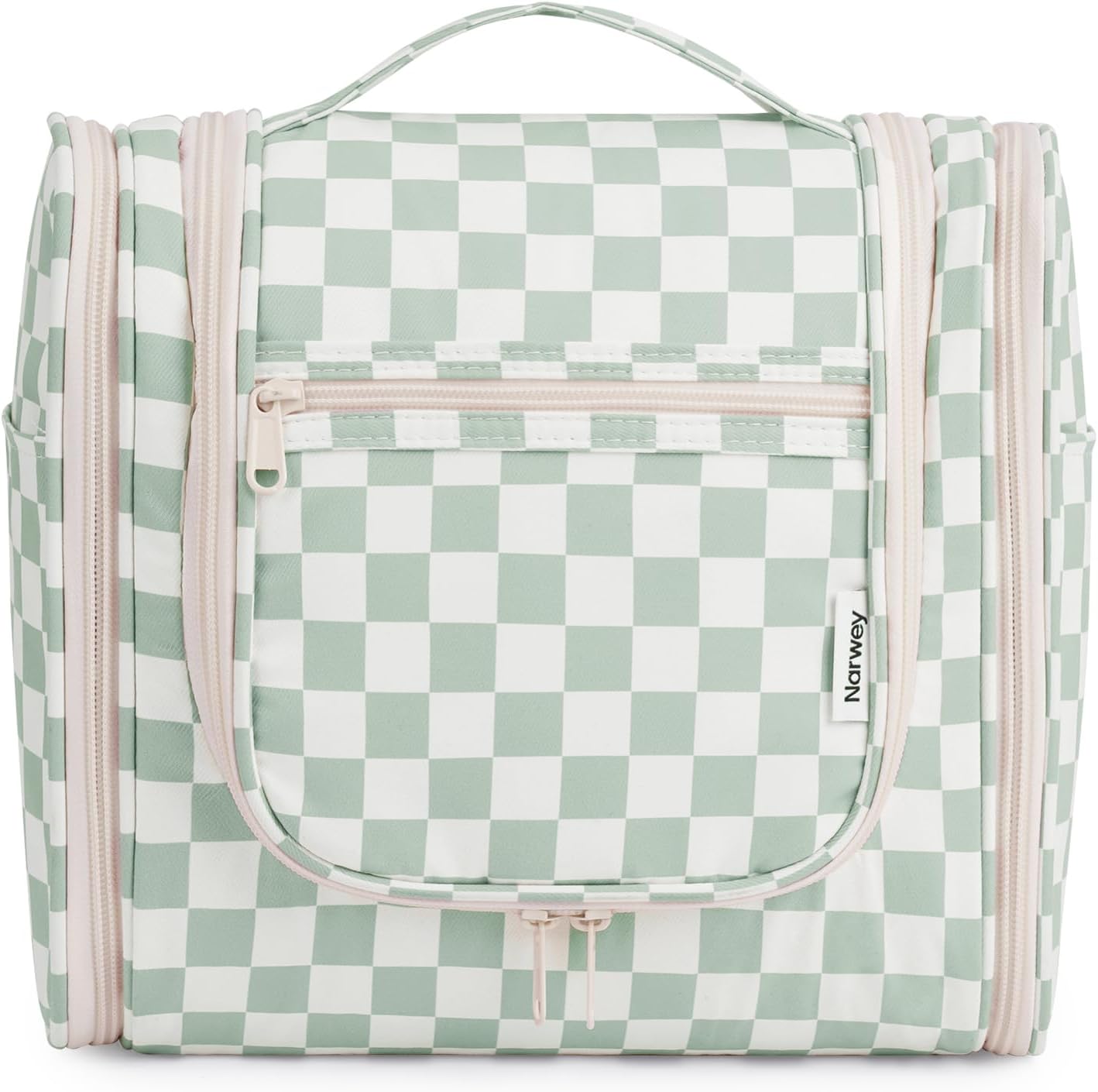Narwey Checked Hanging Travel Toiletry Bag for Women