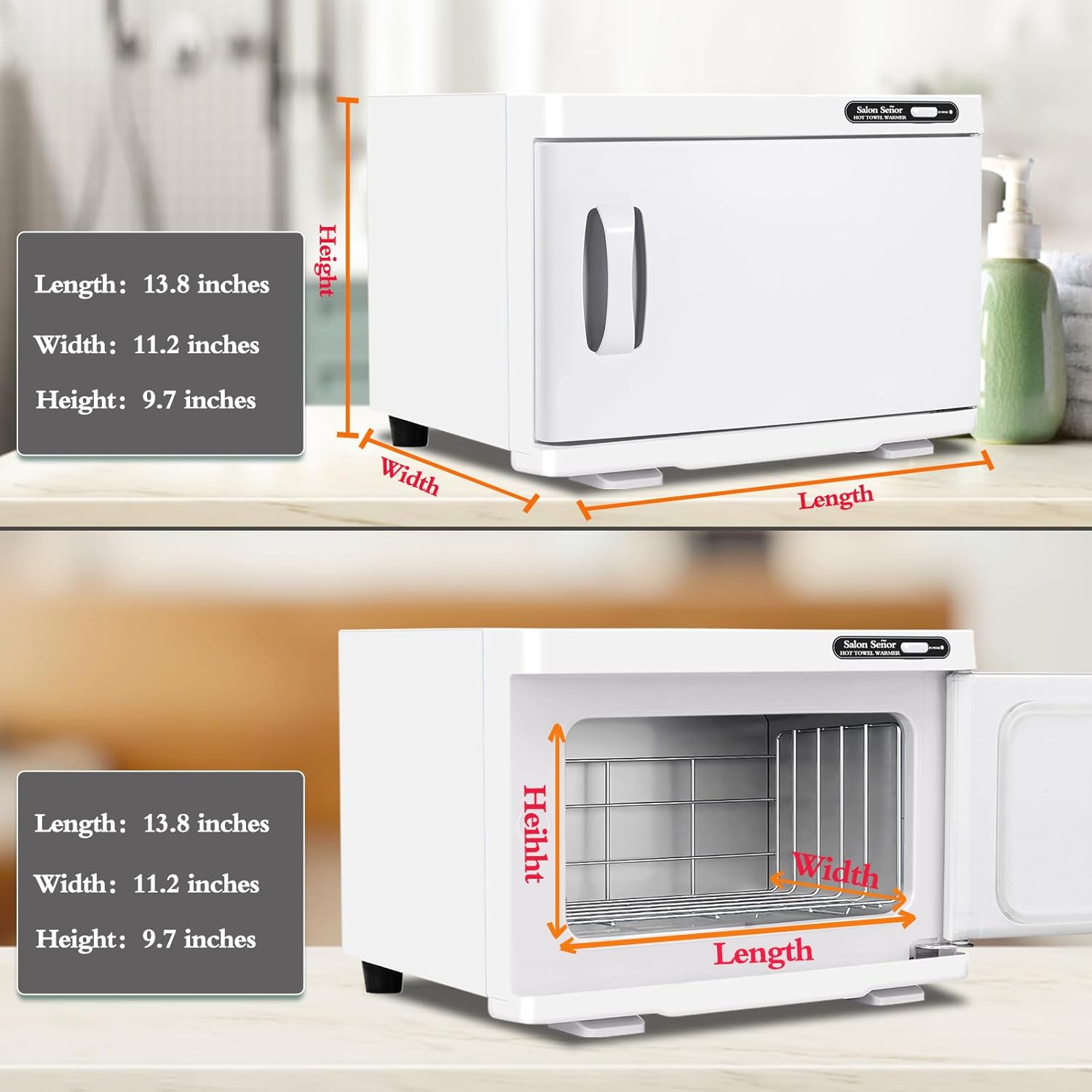 Hot Towel Warmer Cabinet 8L with Essential Oil Spot