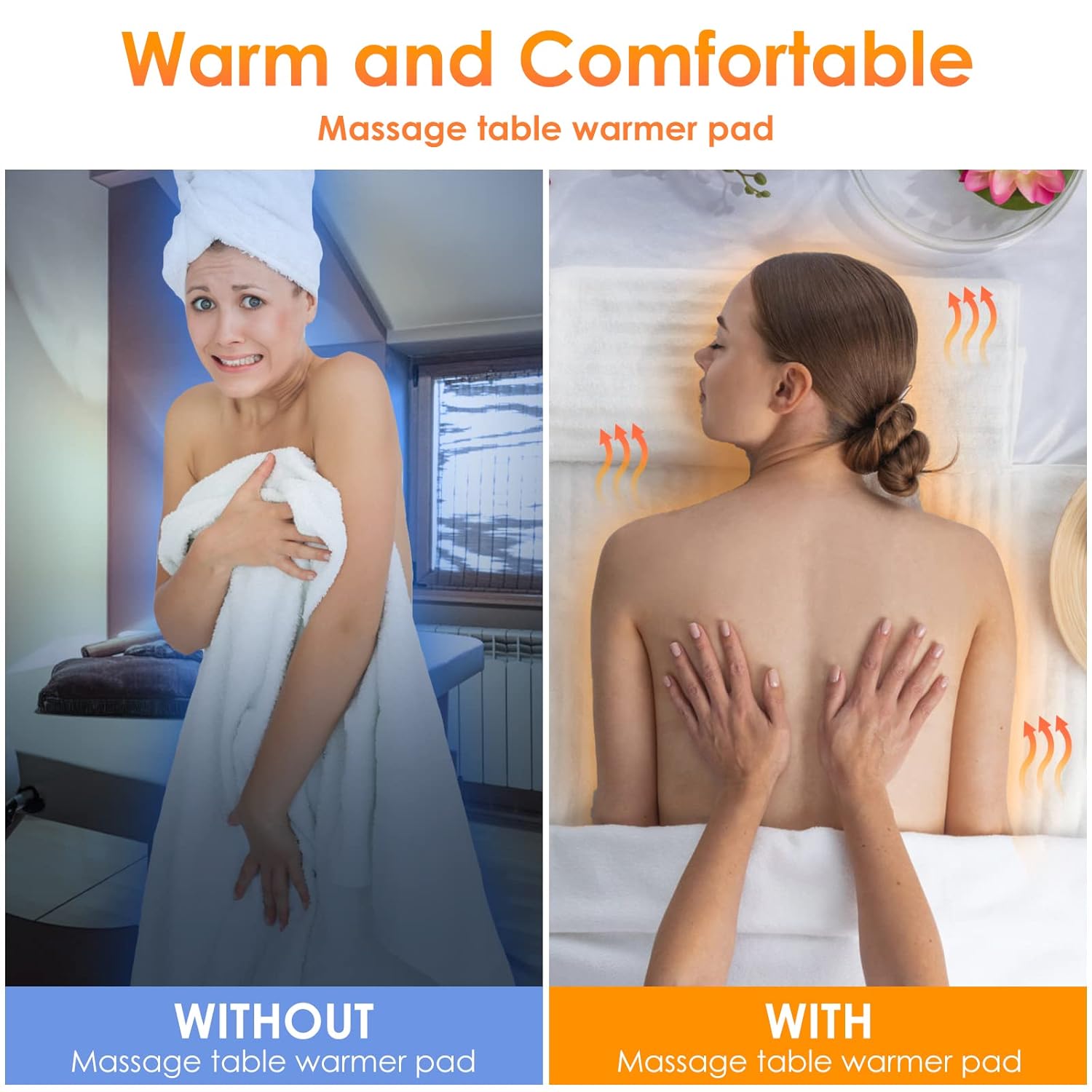 YOSHI KO Massage Table Warmer Pads with 9 Heat Settings