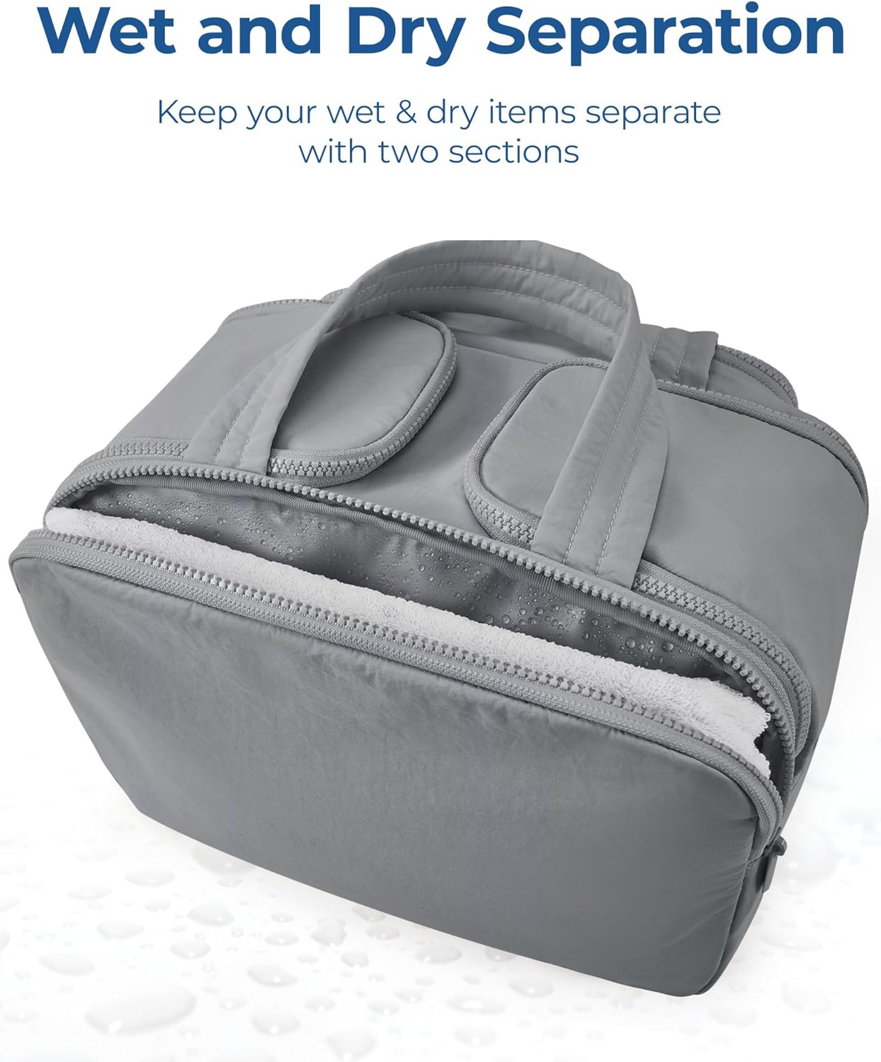 BAGSMART Travel Toiletry Bag Organizer with Handle