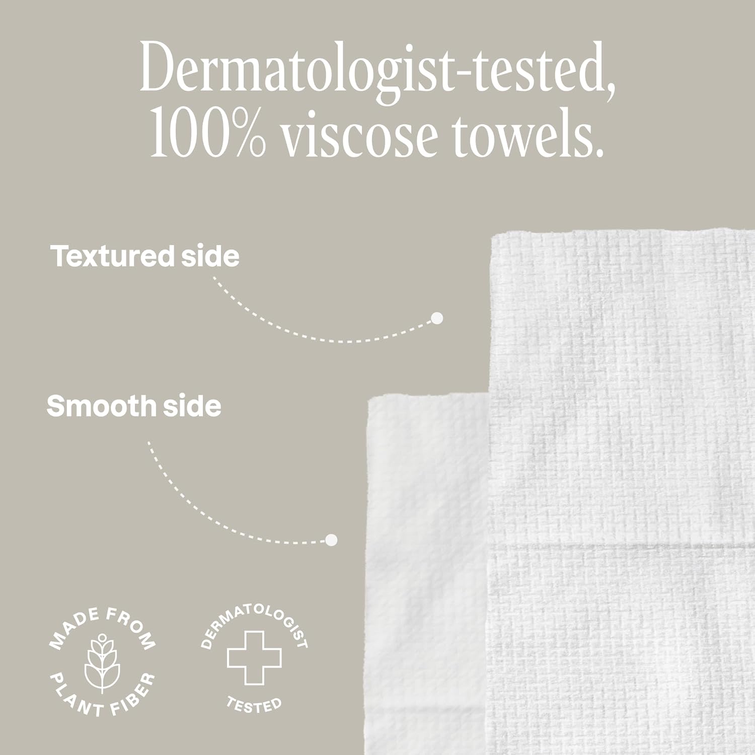 Cliganic Ultra-Absorbent Face Towels 50 Ct