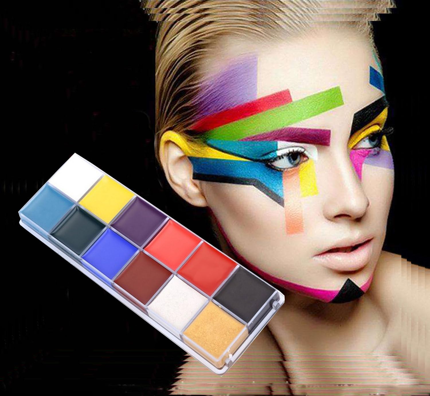 Koouood 12 Color Professional Body Paint Kit