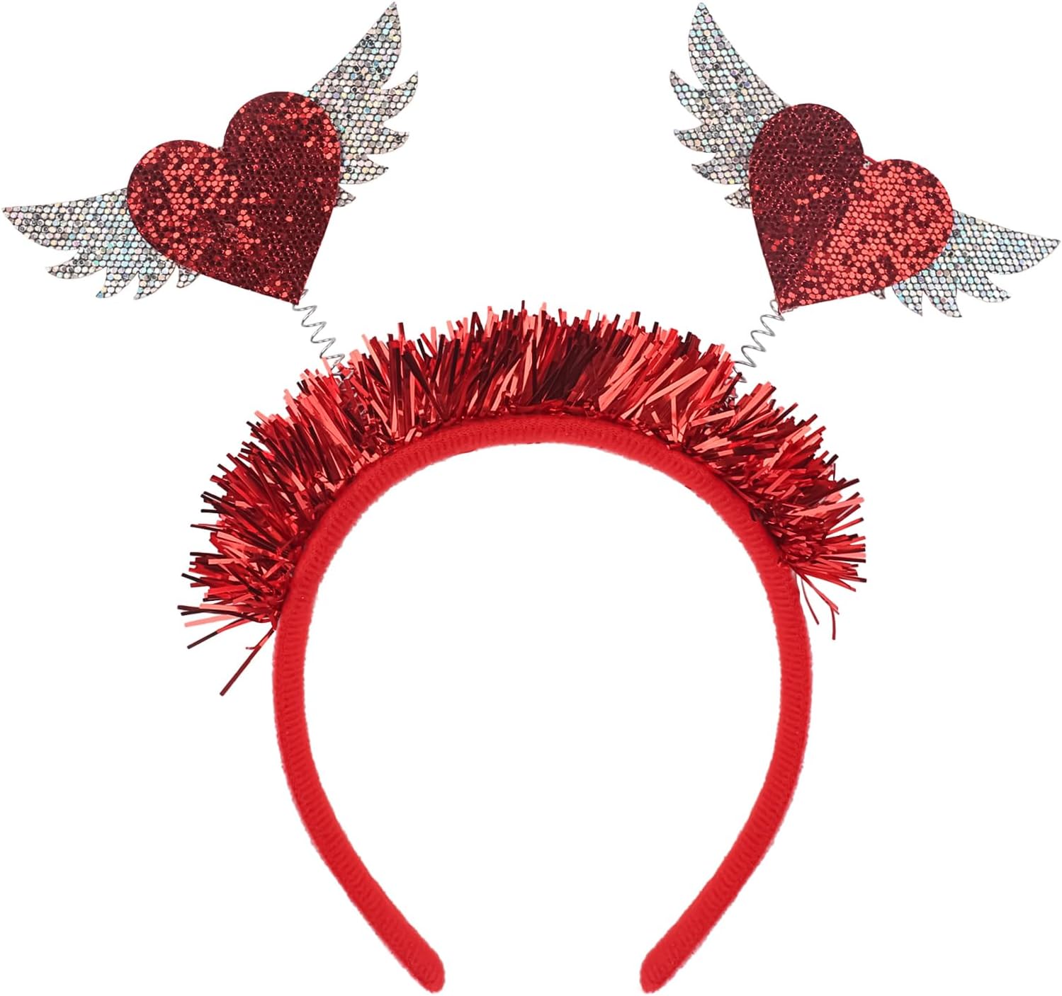 Doneace Valentines Heart Headband Red Love Hair Band