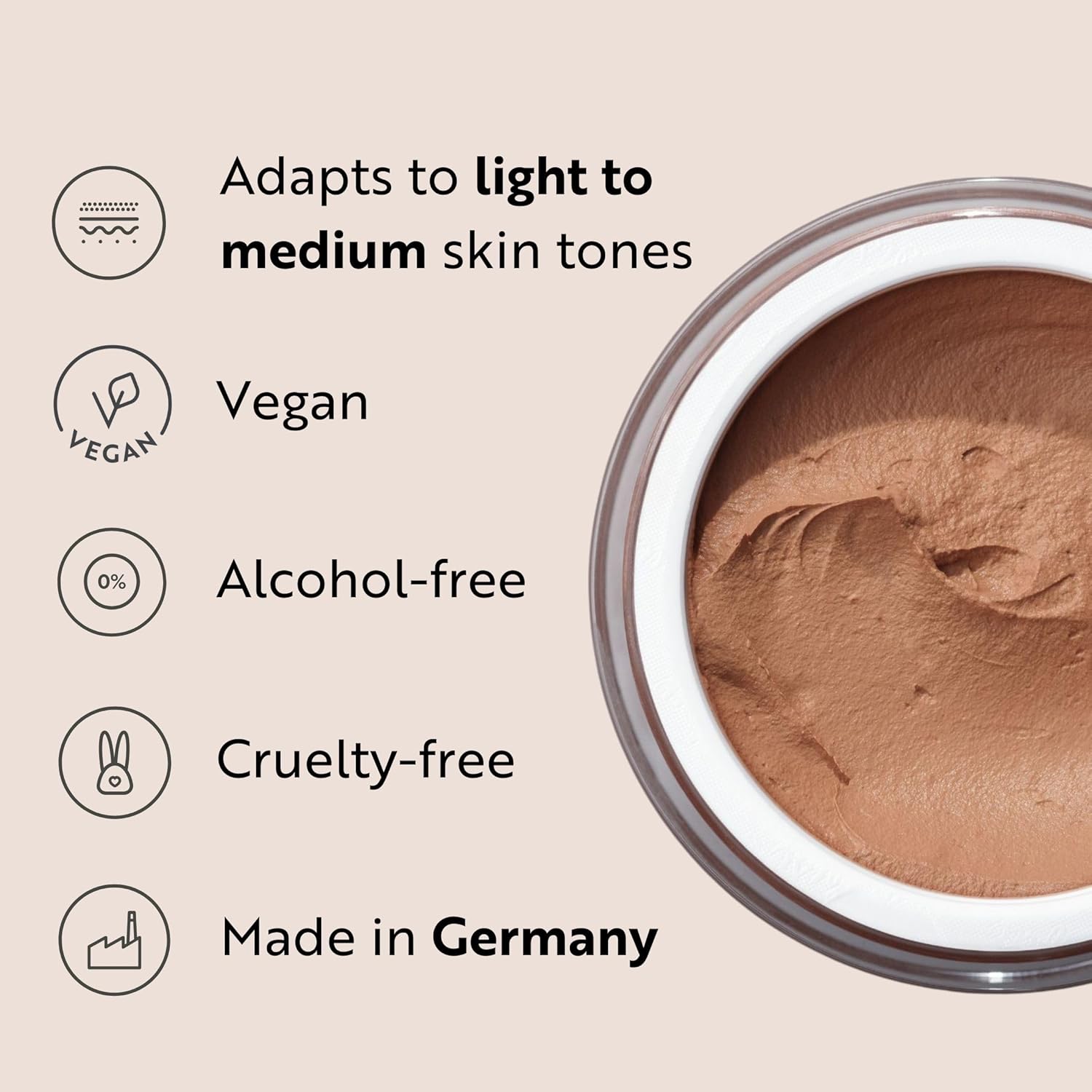 M Asam Magic Finish Make-Up Mousse 4in1 - Vegan Foundation