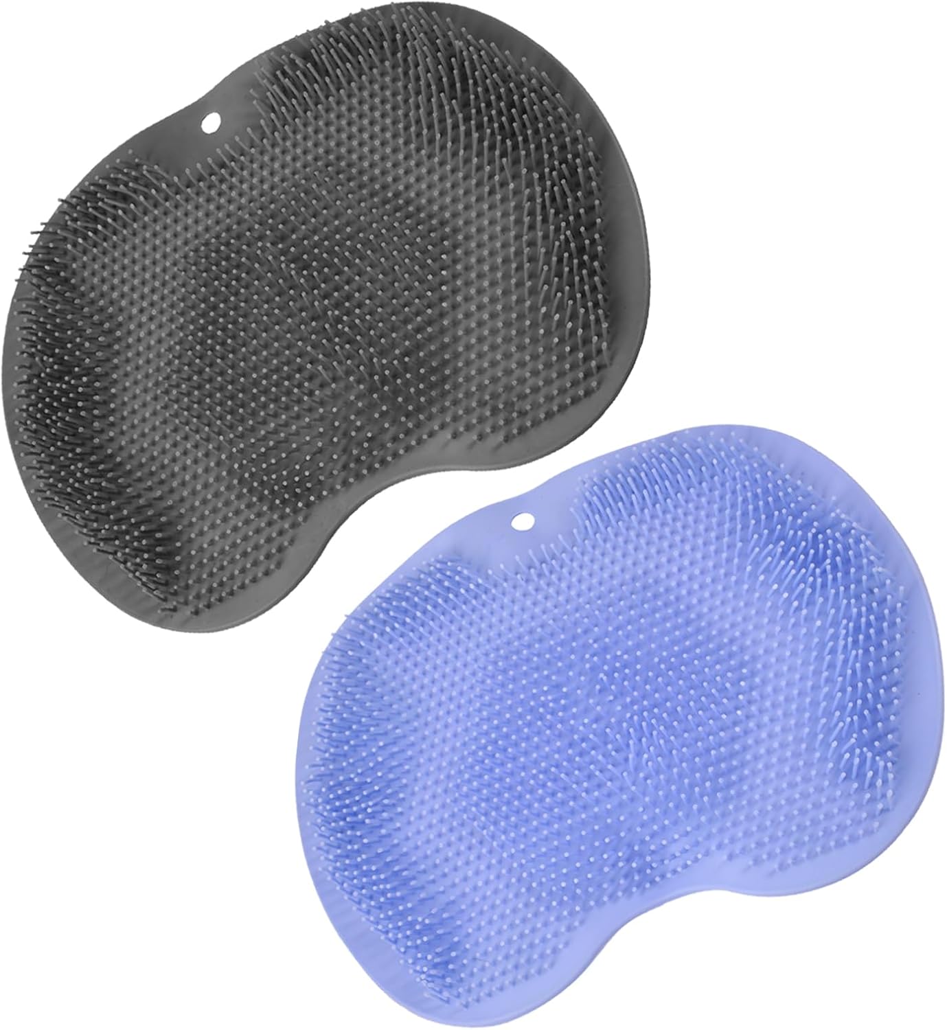 2PACK Shower Foot Scrubber Mat with Non-Slip Suction Cups