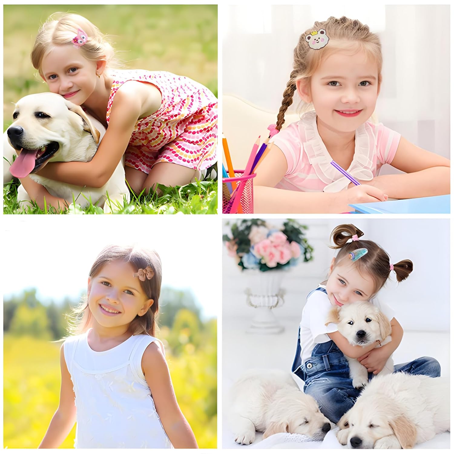 62PCS BIUCHY Girl Hair Clips Set for Kids