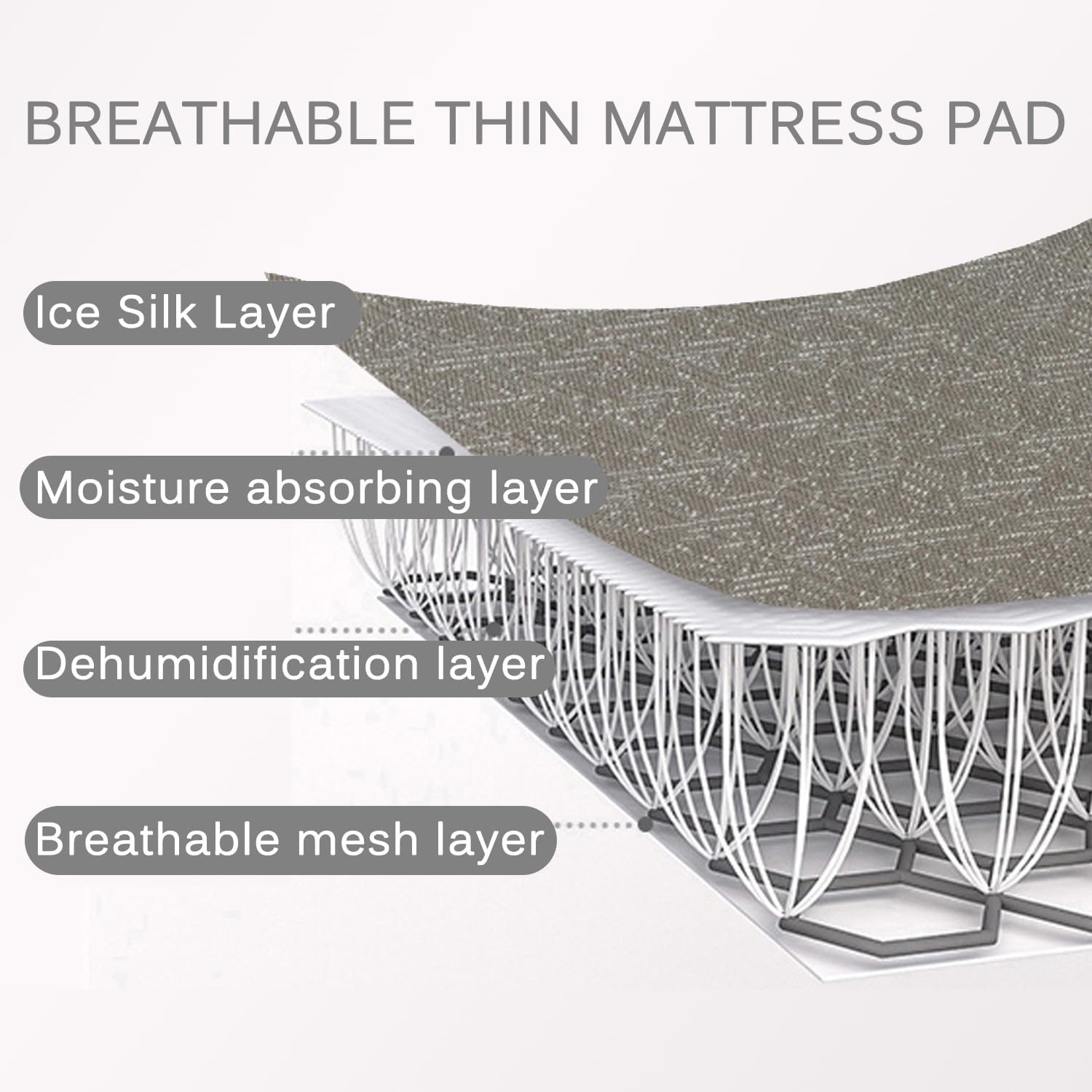 Ice Silk Cooling Massage Mattress Pad for Spa Salon