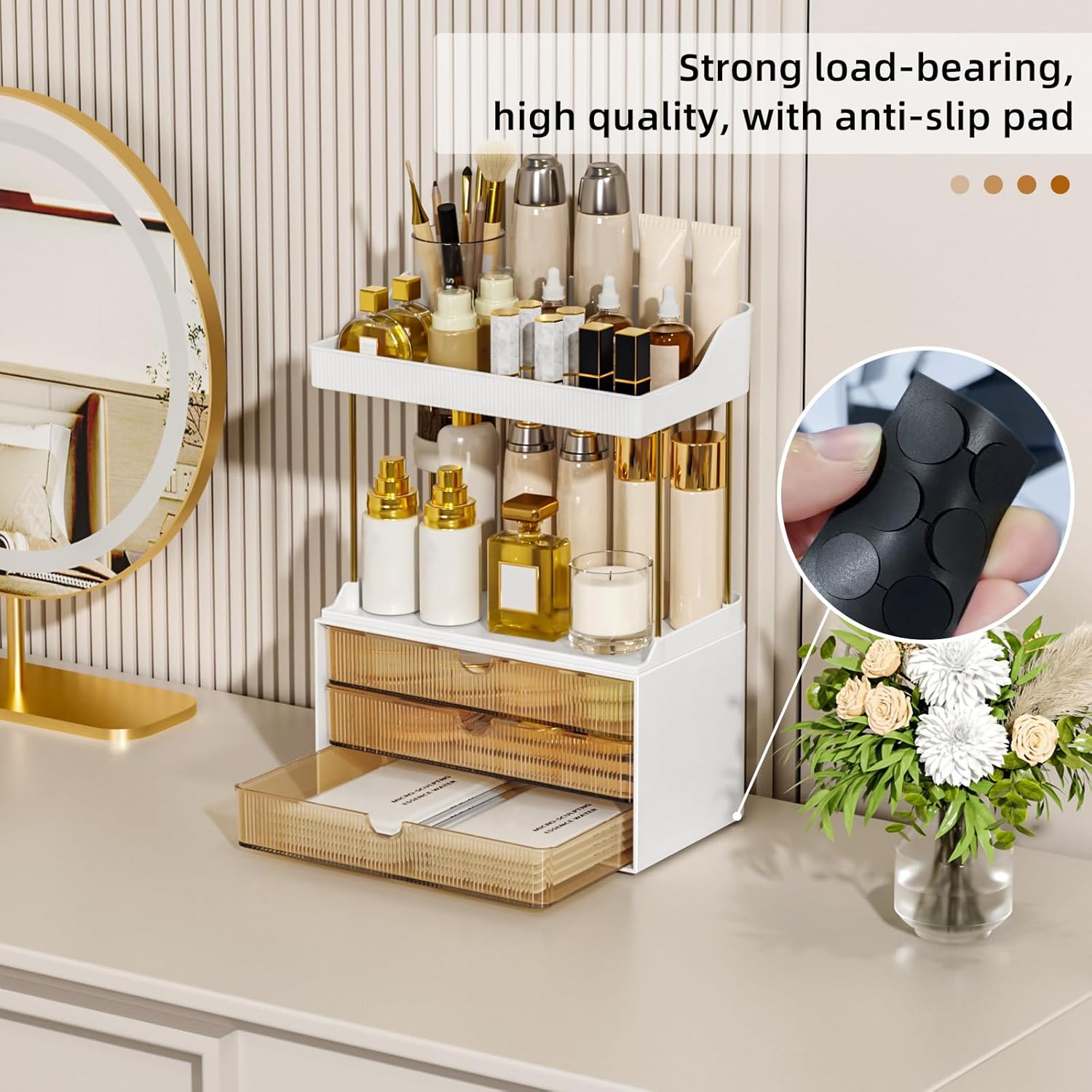 StorBin 3-Drawer Makeup Organizer with 5 Tiers
