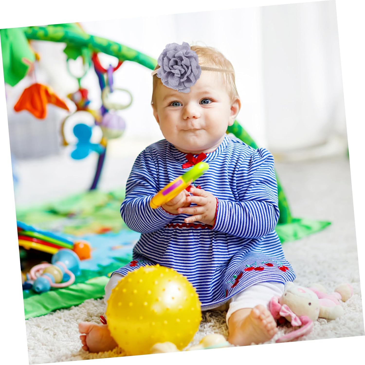 MERRYHAPY 10pcs Baby Headband Flower Set for Kids