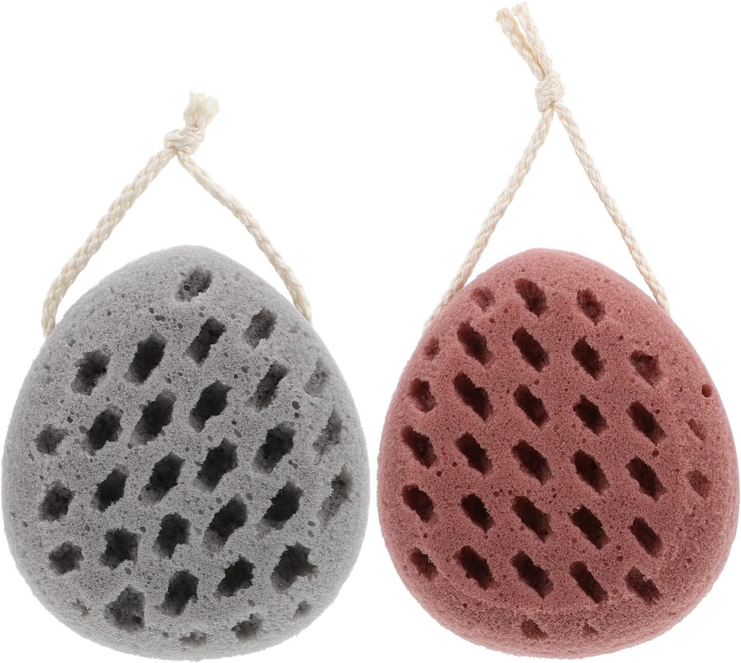 Healvian 2pcs Bath Loofah Sponges for Boys Girls
