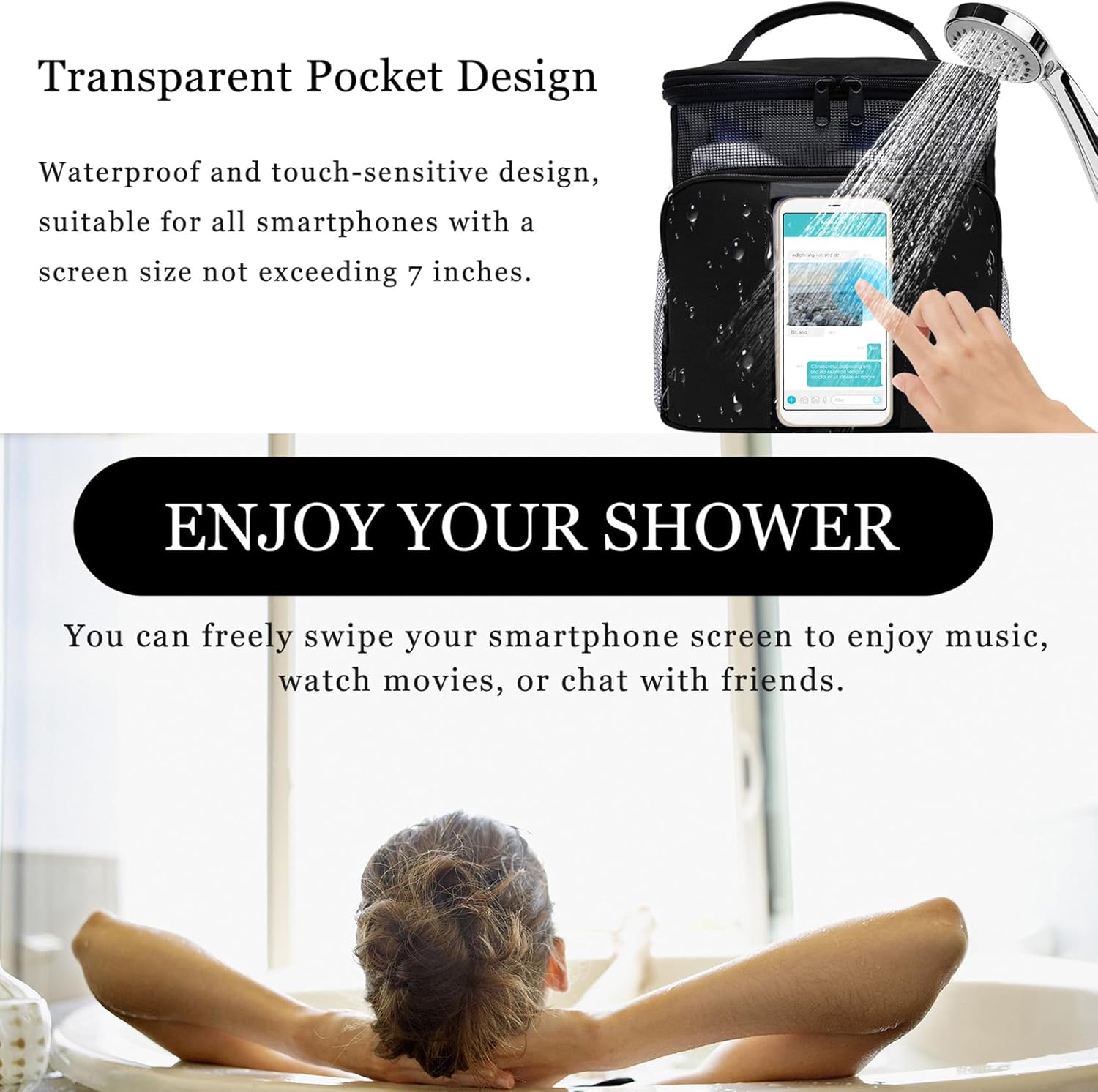 Mesh Shower Caddy Portable Travel Toiletry Bag
