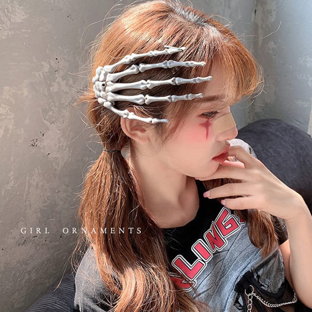 BELSITA Halloween Skeleton Hand Hair Clips