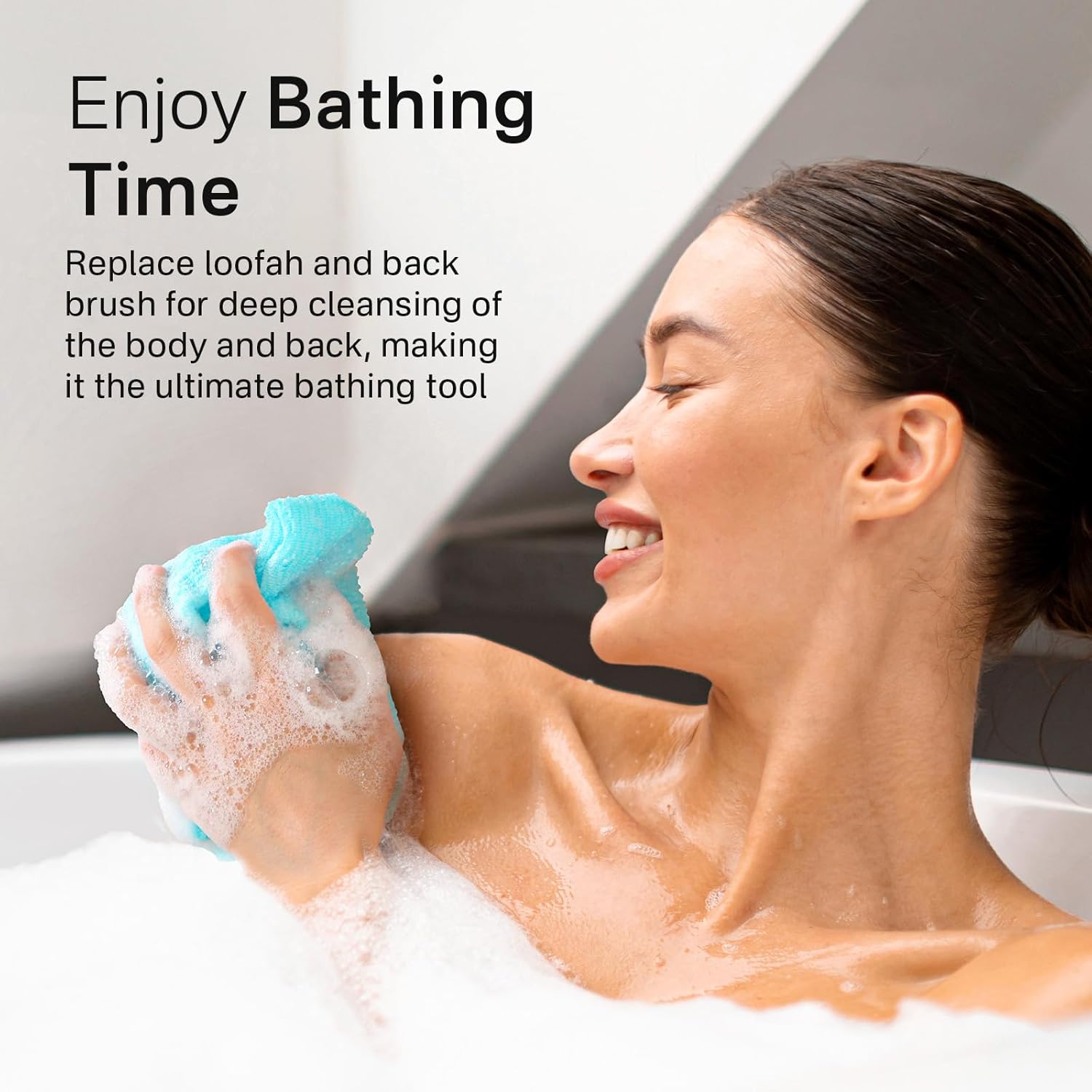 Yiclick Exfoliating Washcloth 3 Pack for Body Scrubbing
