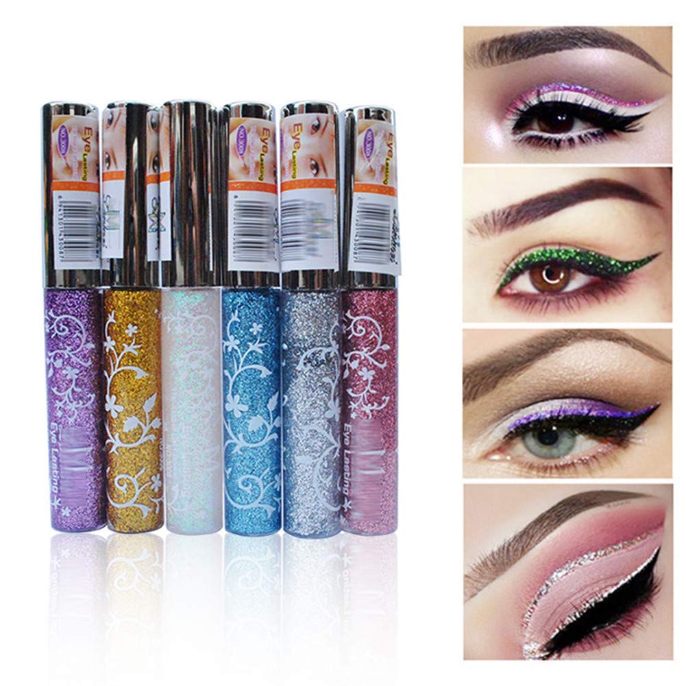 Drasawee Colorful Waterproof Glittering Eyeliner Purple