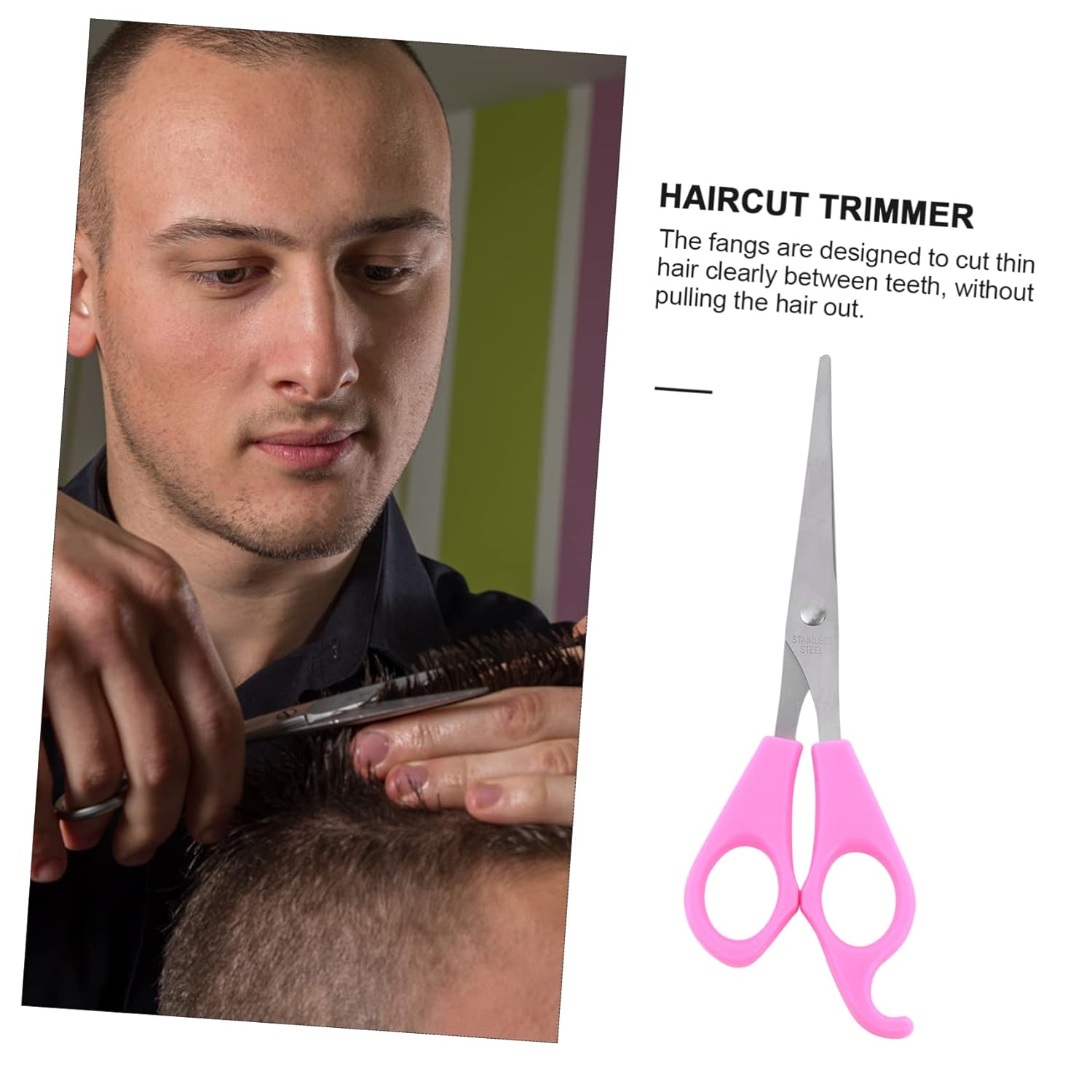 Ipetboom 1pc Barber Scissors for Salon Hair Cutting