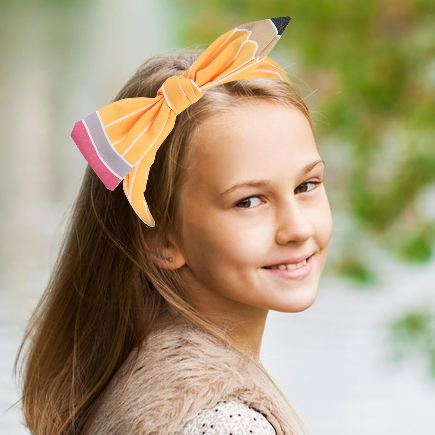 Totelux Yellow Pencil Headband for Women Girls School Events