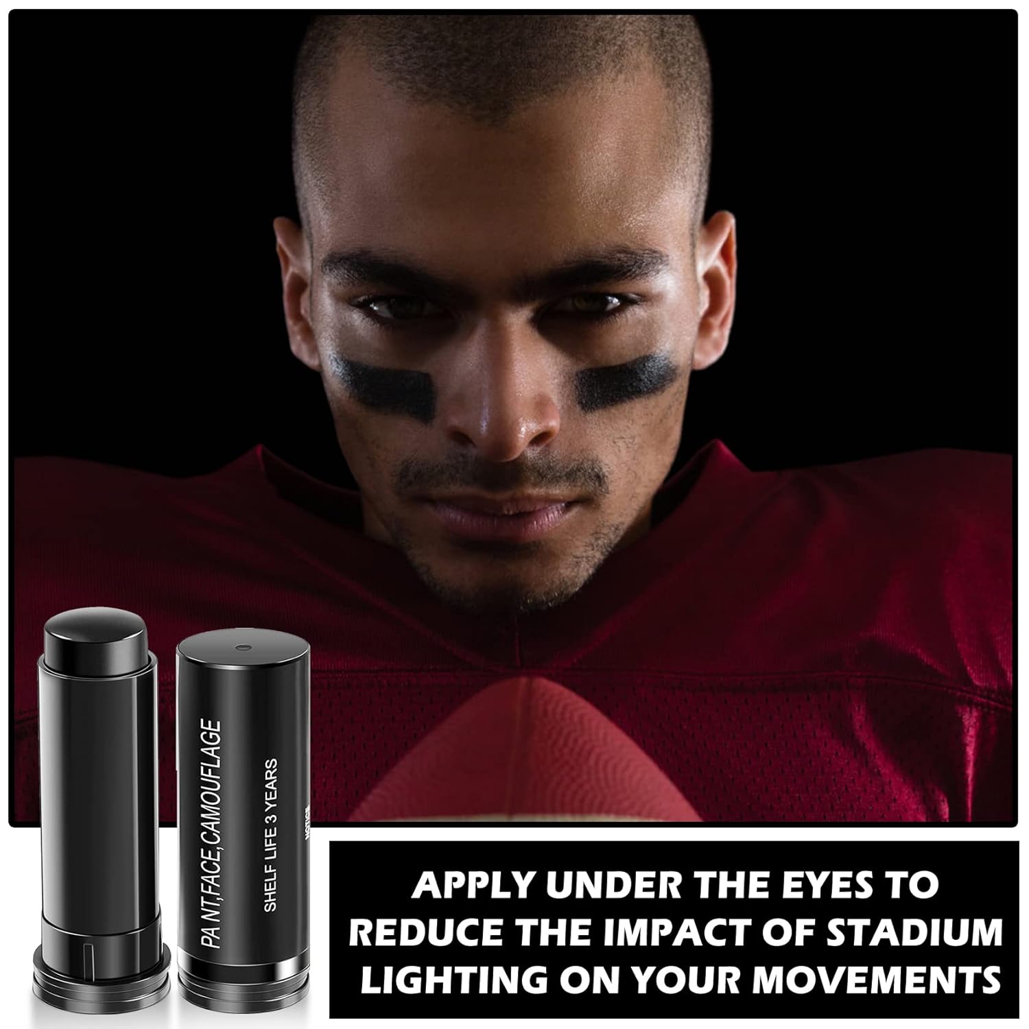 AWCCXMYM Eye Black Stick for Sports and Makeup
