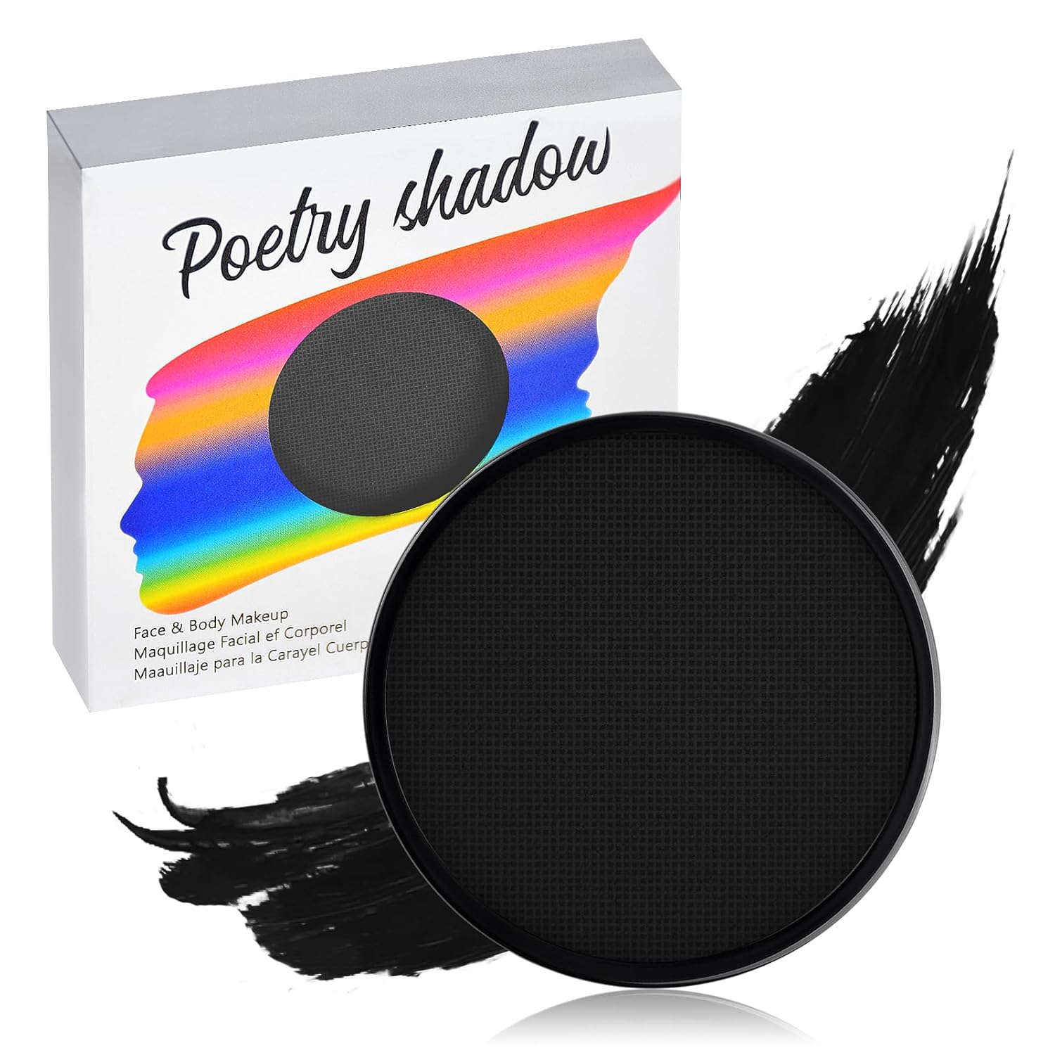 Paezm Black Face Paint Pot - 30g Halloween Makeup