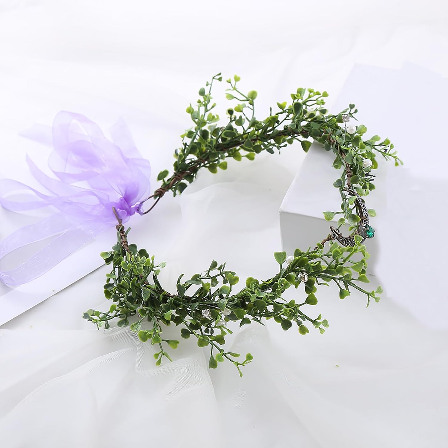 Vivivalue Adjustable Woodland Flower Crown Headband