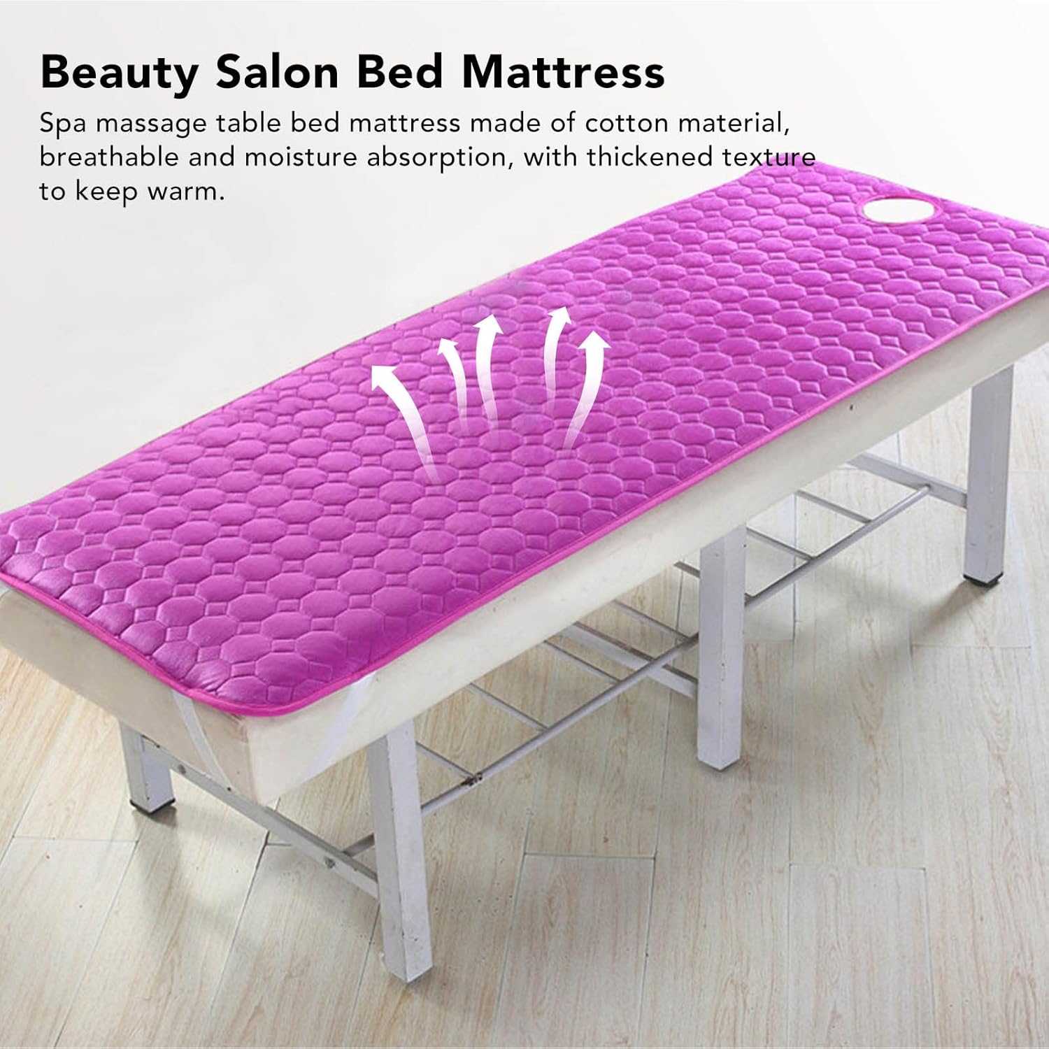 Topyond Massage Table Topper Soft Comfortable Lash Bed Pad with Hole