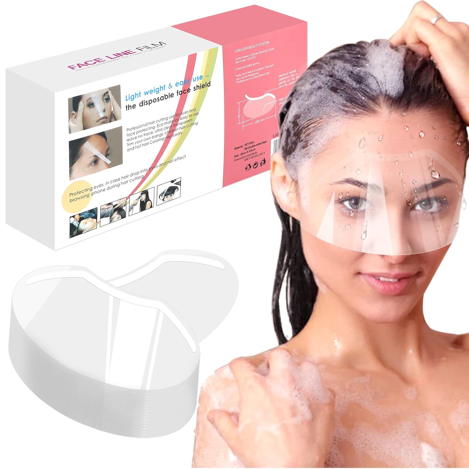 300 PCS EBANKU Face Eye Shields for Shower and Hairspray Protection