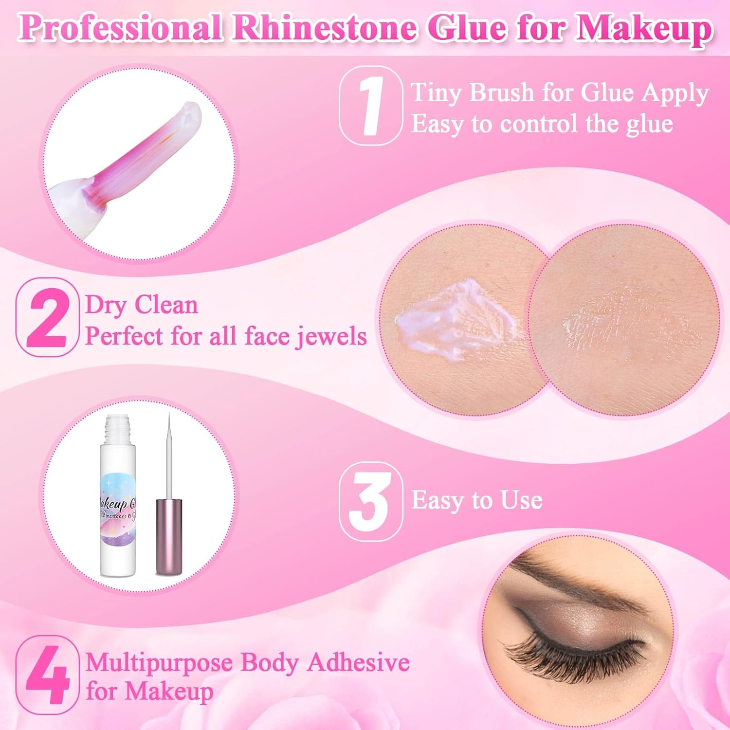 Shynek Face Glue for Rhinestones and Glitter