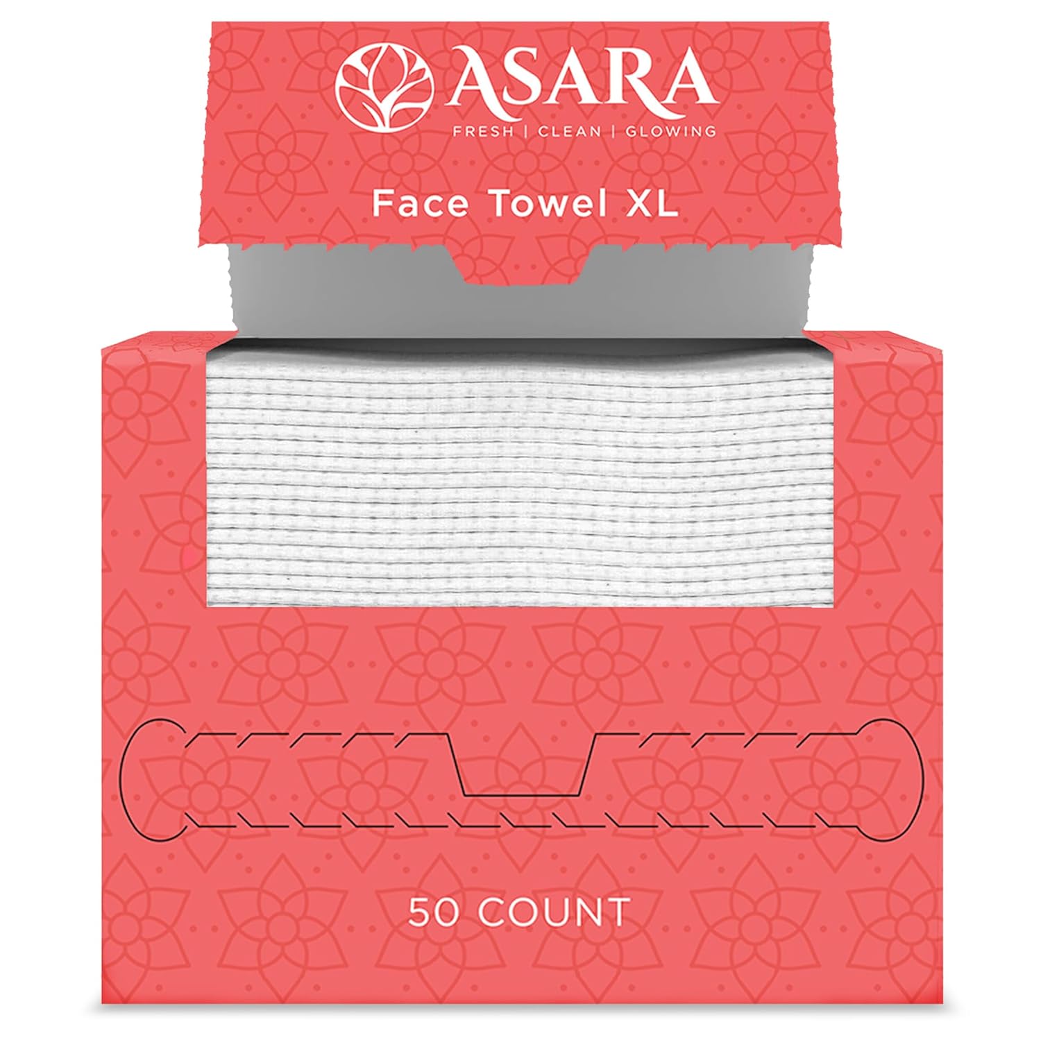 ASARA XL Facial Wipes - Organic Vegan Biodegradable