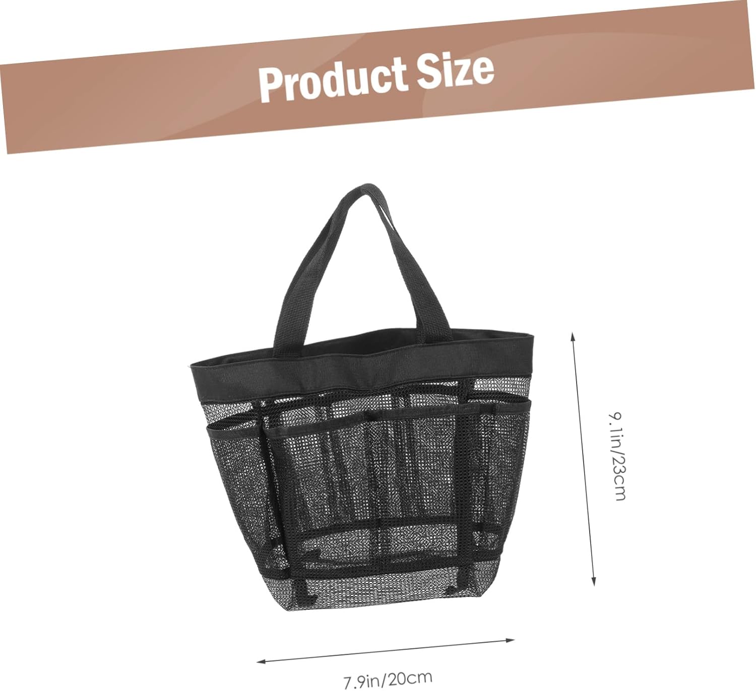 DRESSOOS 2pcs Portable Mesh Beach Bag 1