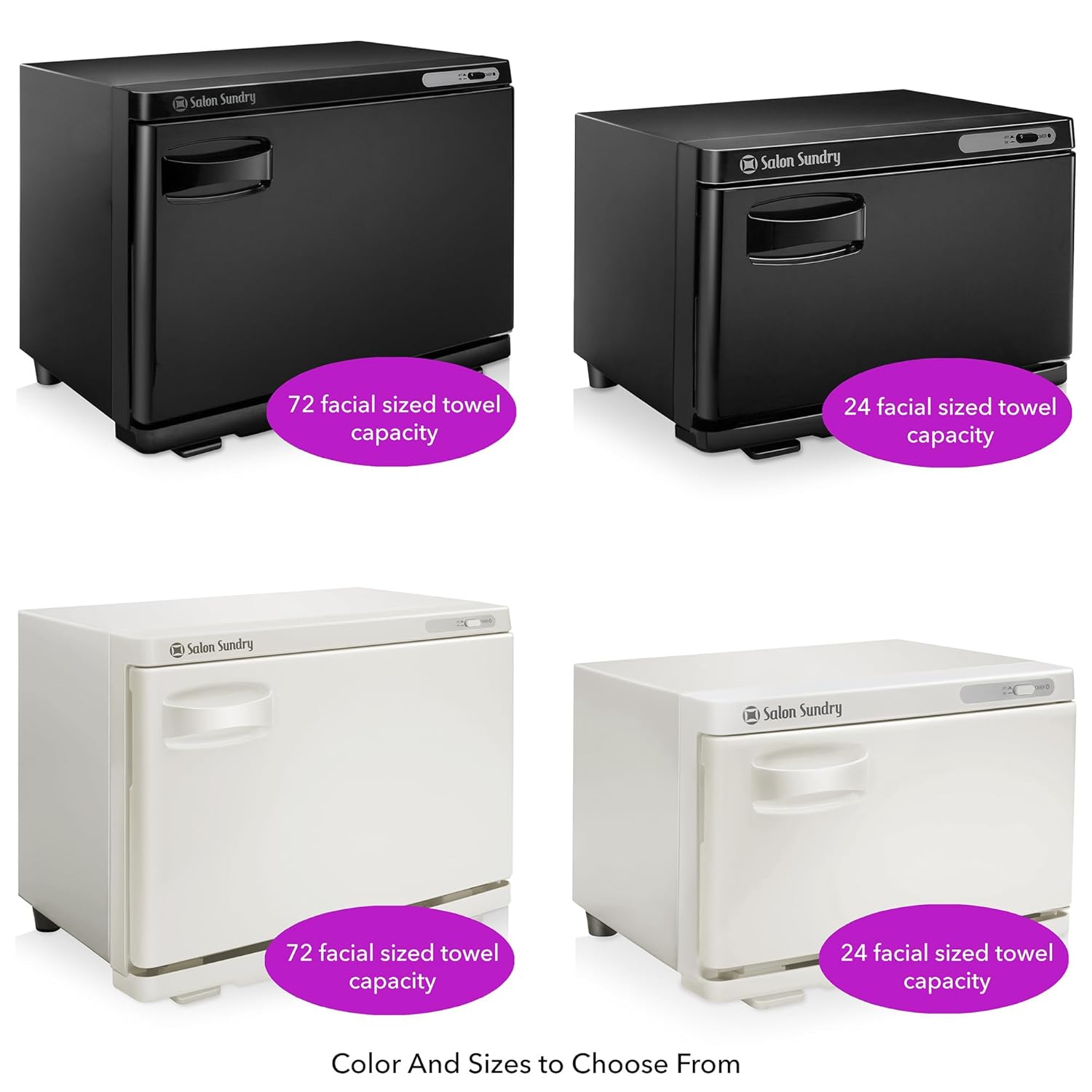 Salon Sundry Hot Towel Warmer Cabinet - Black