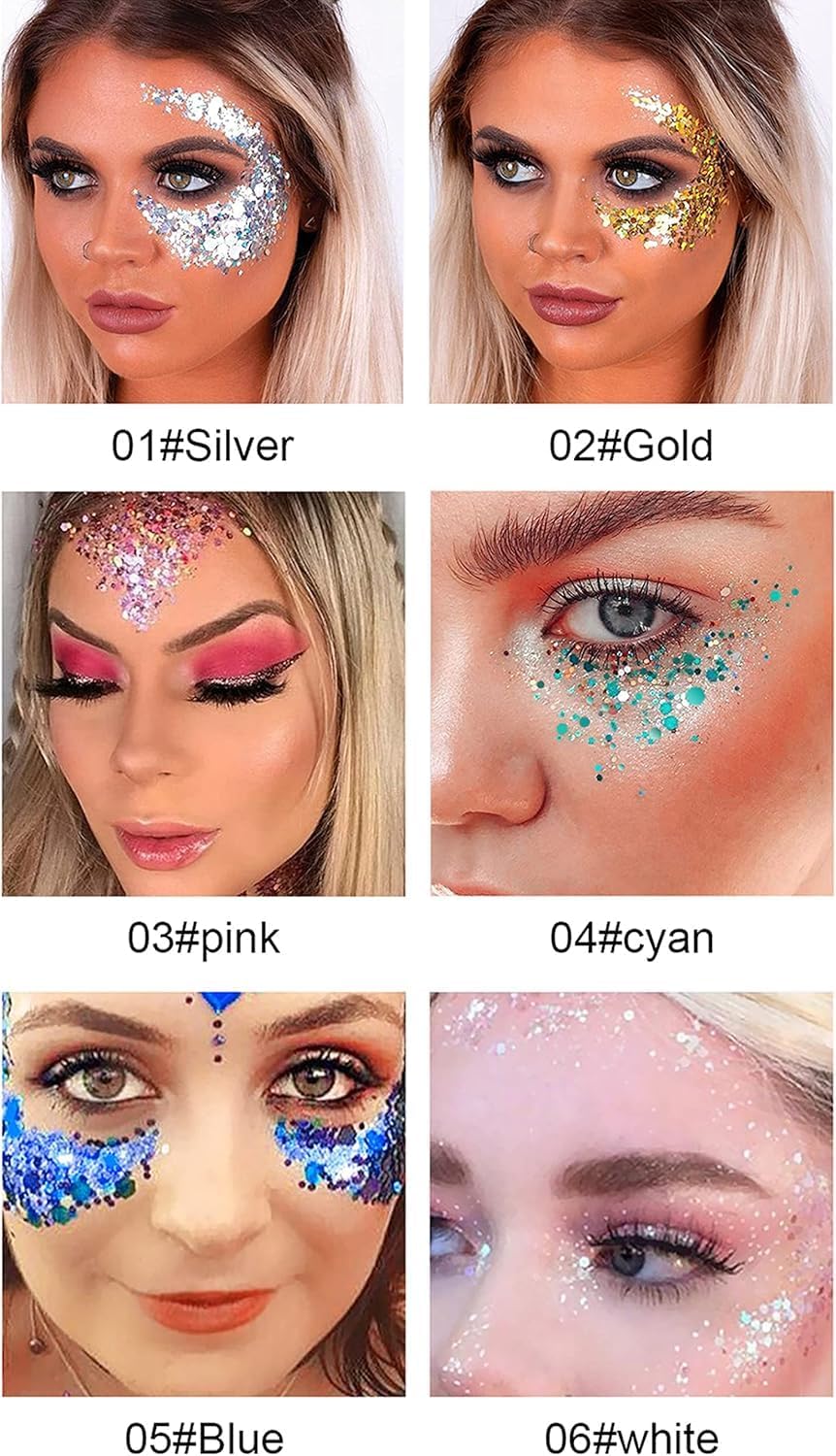 Sparkling Body Glitter Gel - Multifunctional Festival Makeup